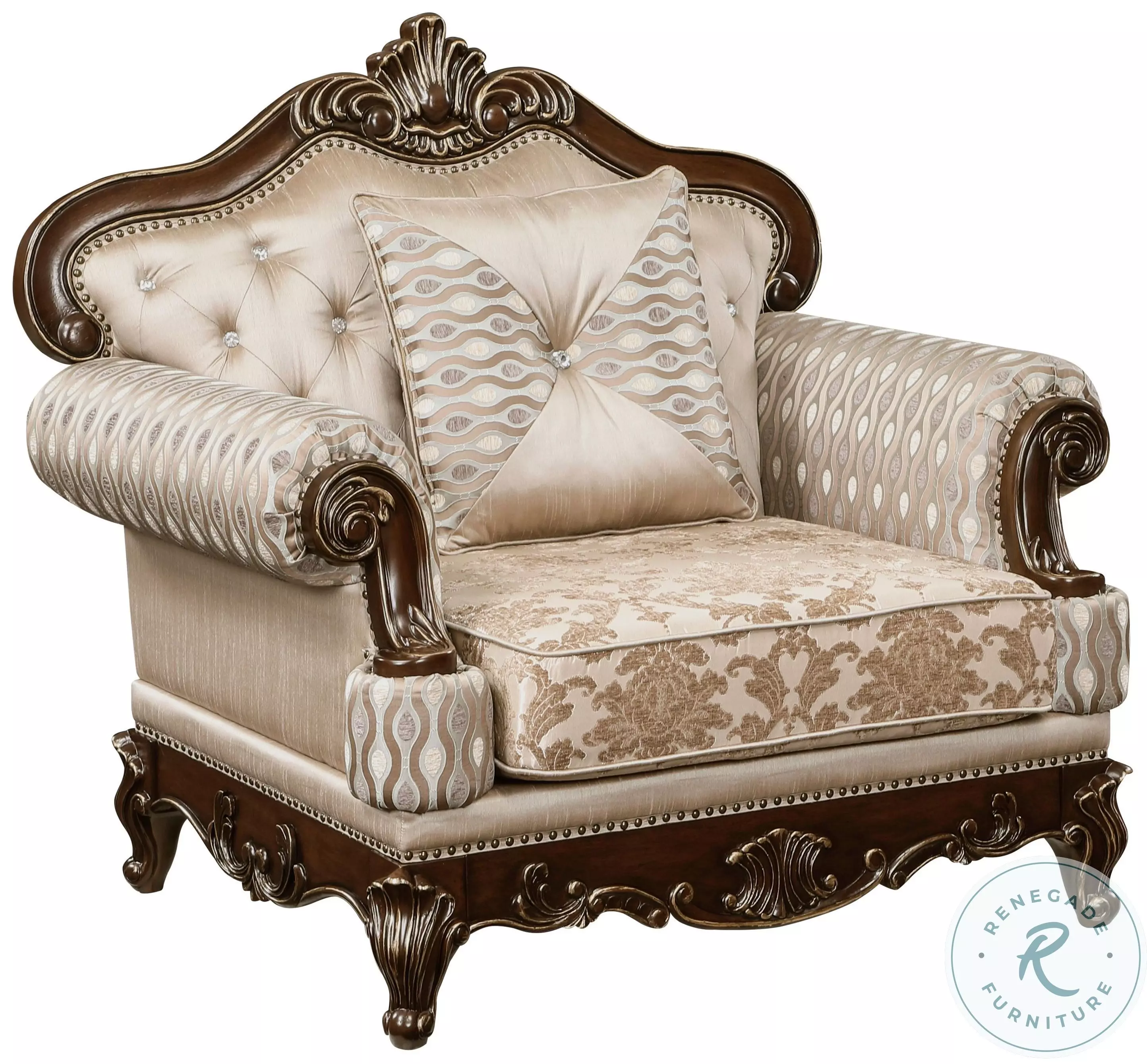 Balthasar Cherry Chair From Homelegance | Coleman Furniture Balthasar Cherry Chair From Homelegance | Coleman Furniture