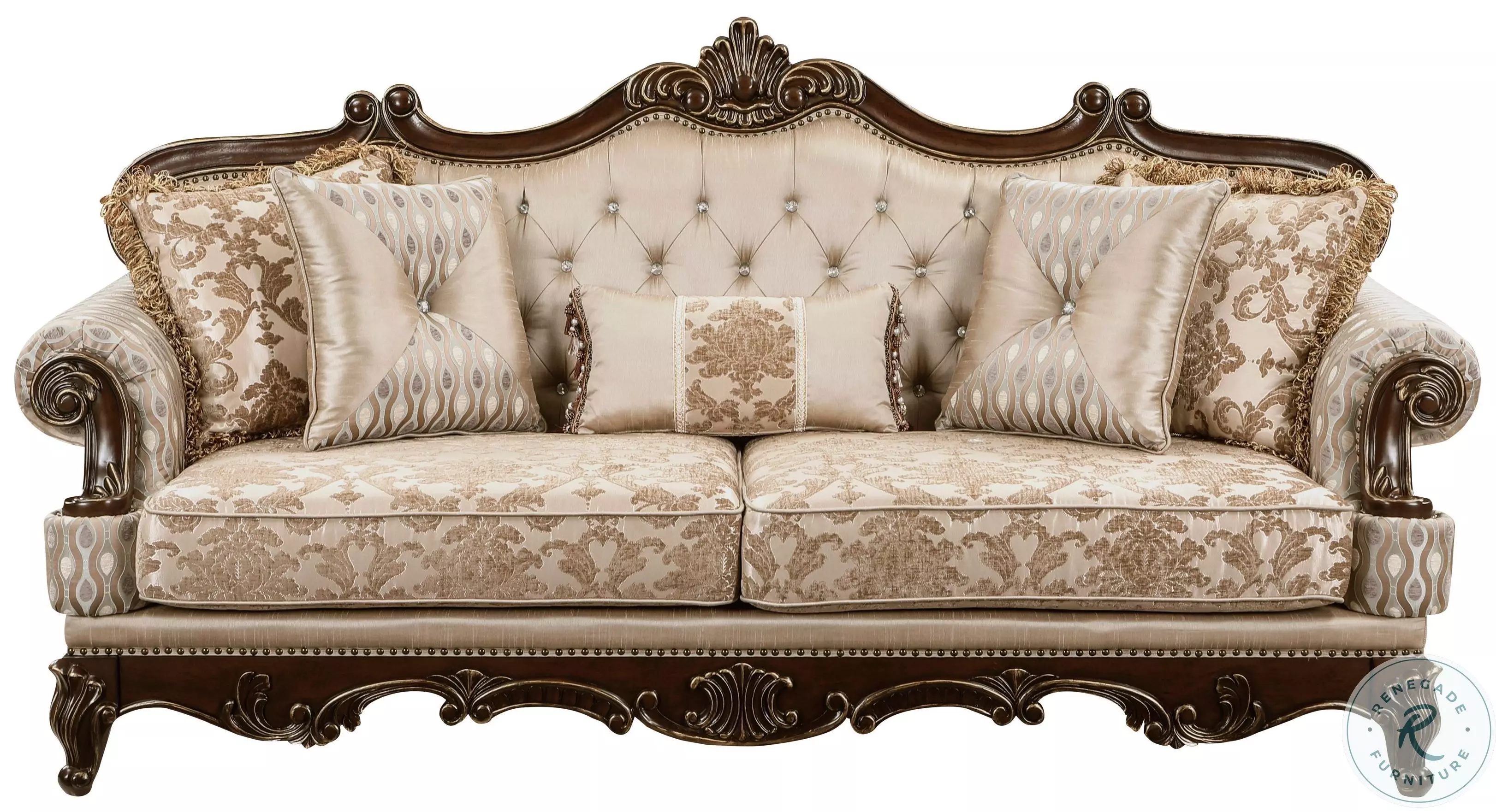 Balthasar Cherry Sofa From Homelegance | Coleman Furniture