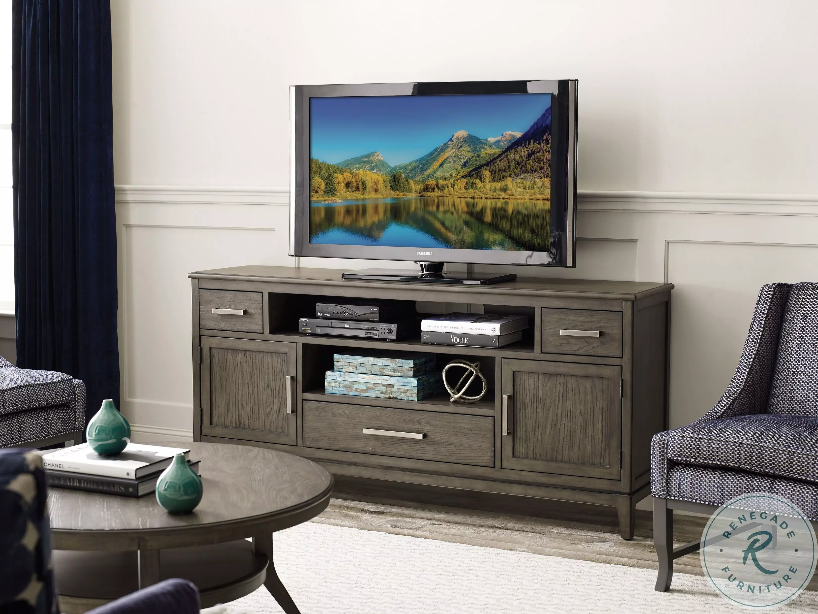 Cascade Reagan Sable Entertainment Console From Home Gallery