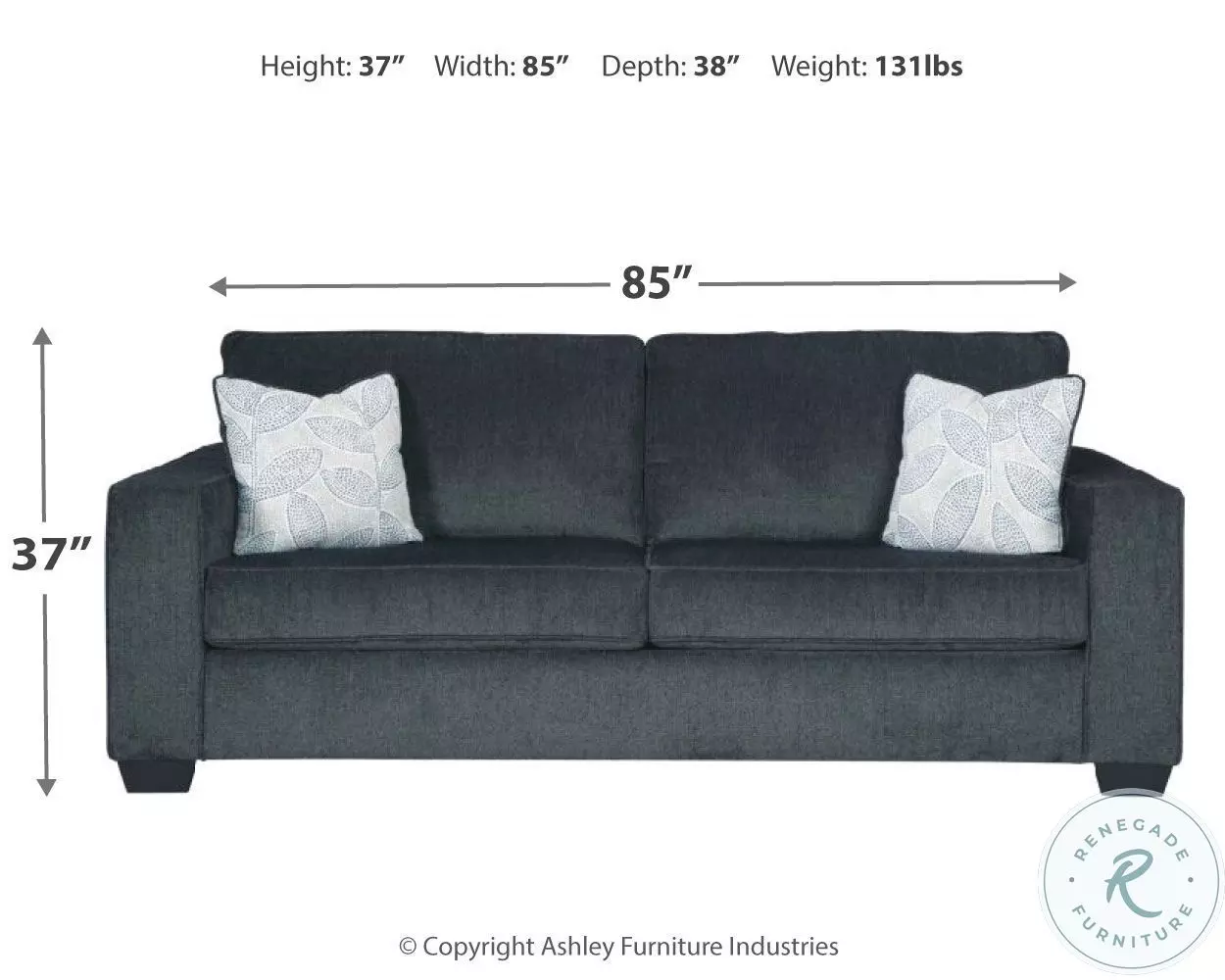 Altari Slate Sofa