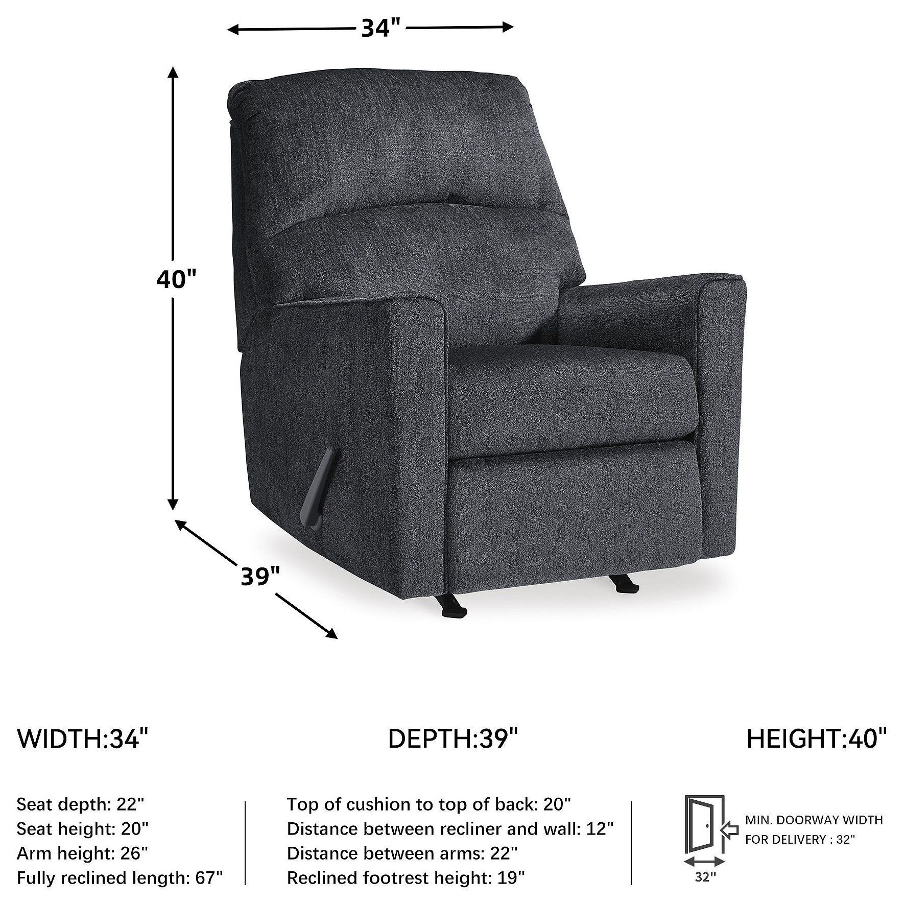 Altari Slate Recliner