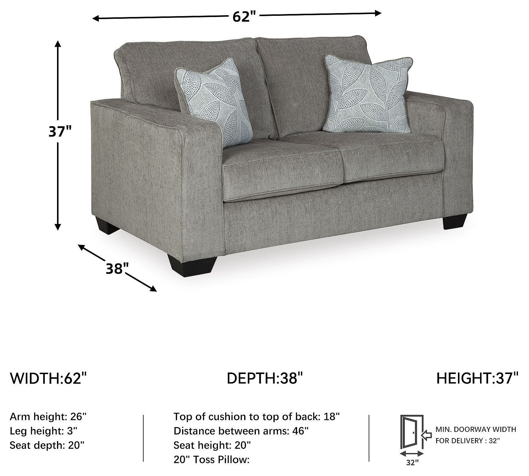 Altari Alloy Loveseat
