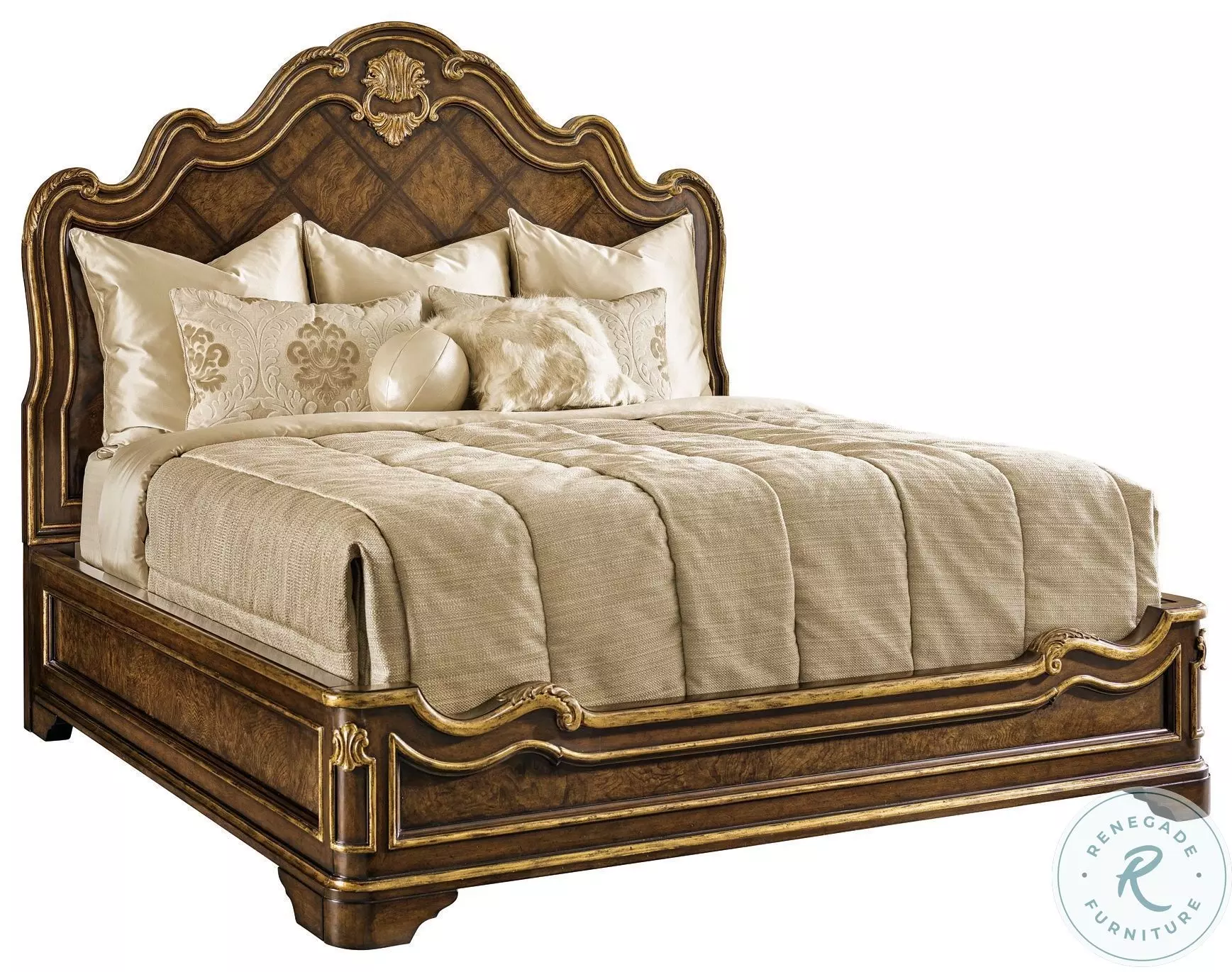Aria Brown King Panel Bed From Maitland-Smith | Home Gallery Stores