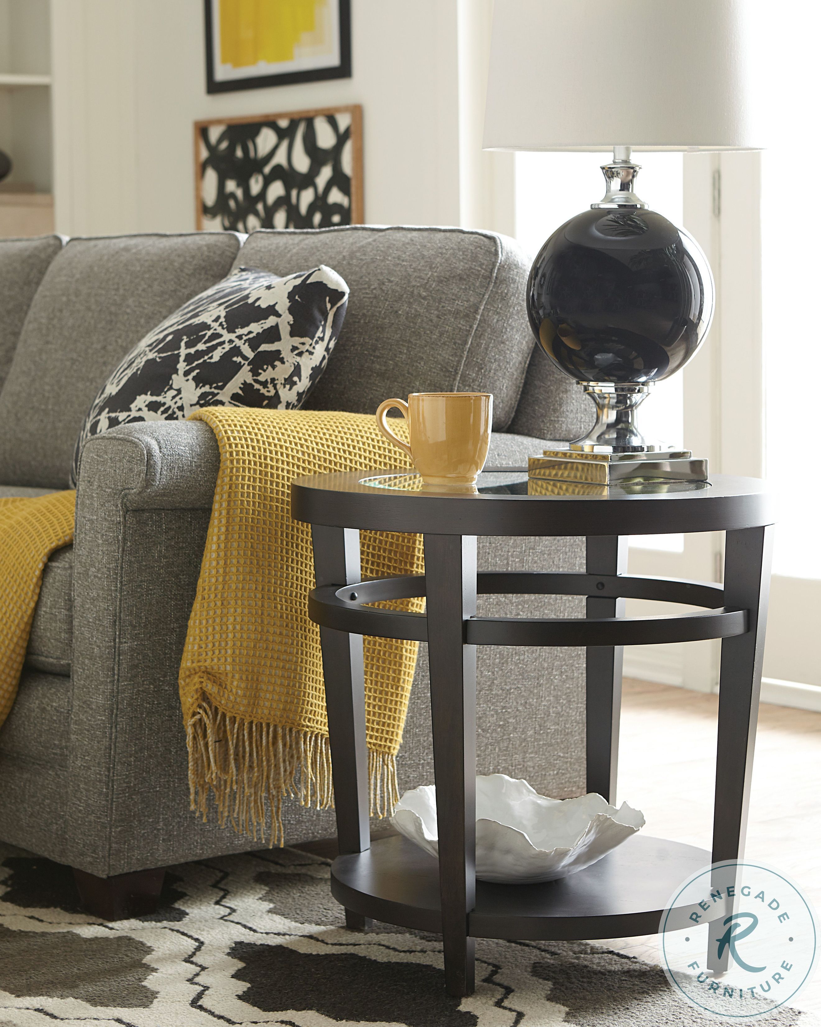 Urbana Cream Oval End Table from Hammary Coleman Furniture