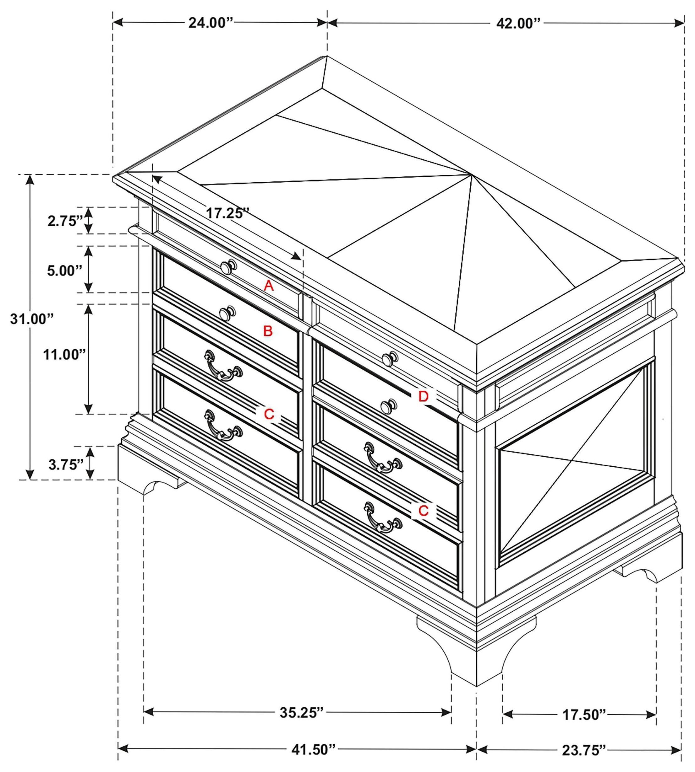 Hartshill Burnished Oak File Cabinet