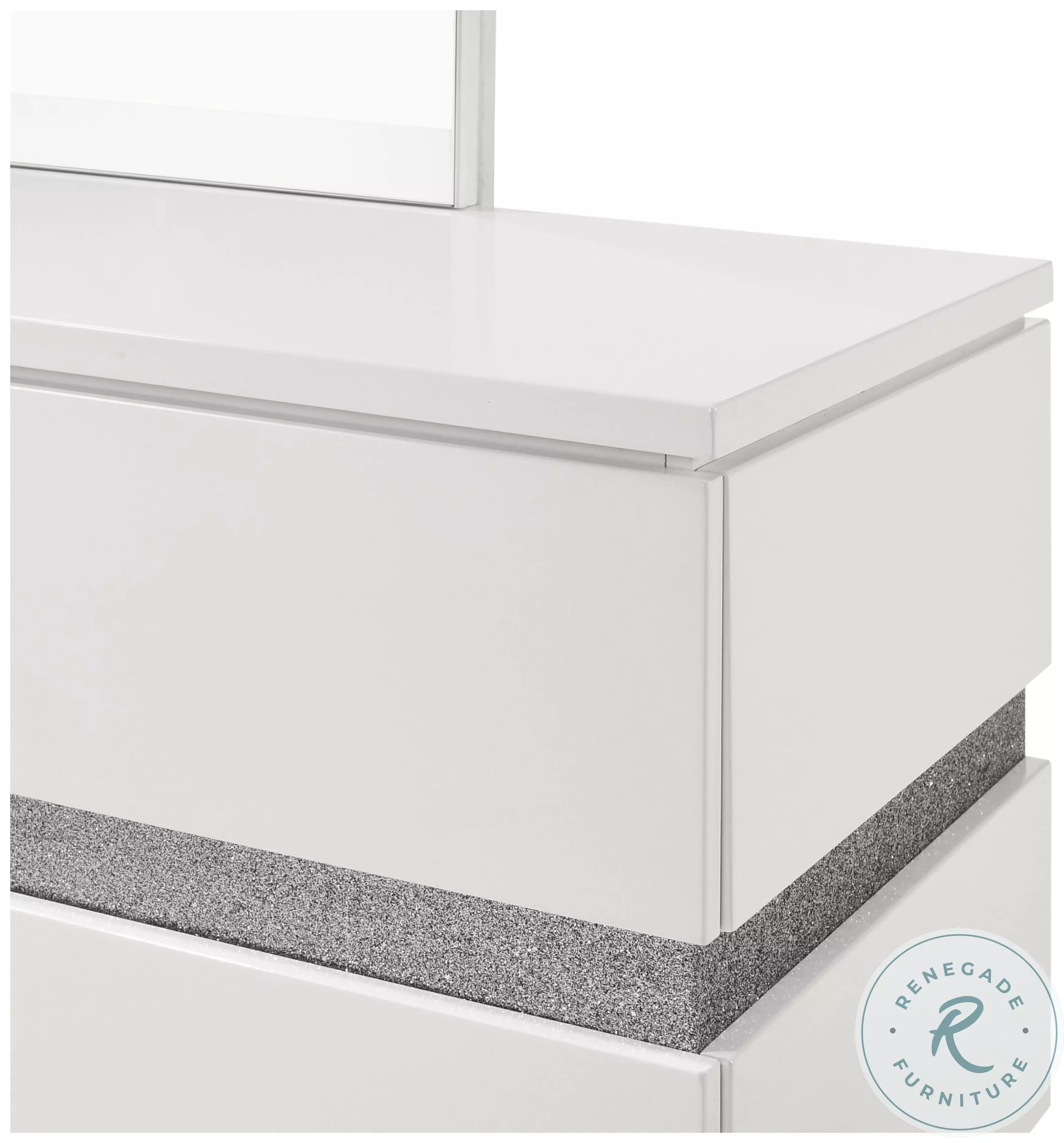 Paradox White Panel Bedroom Set From Home Gallery Stores | Home