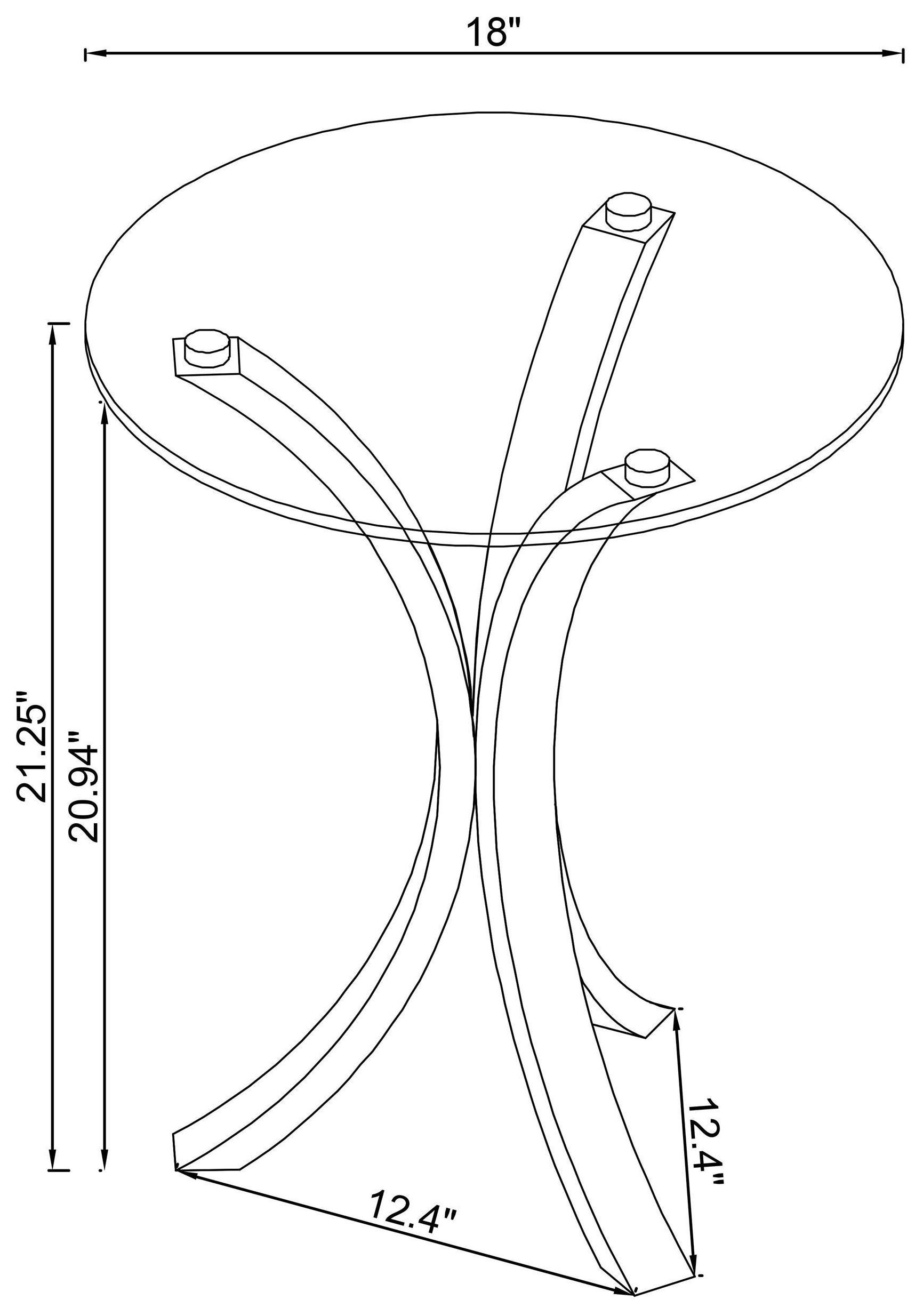 Emmett Clear Accent Table