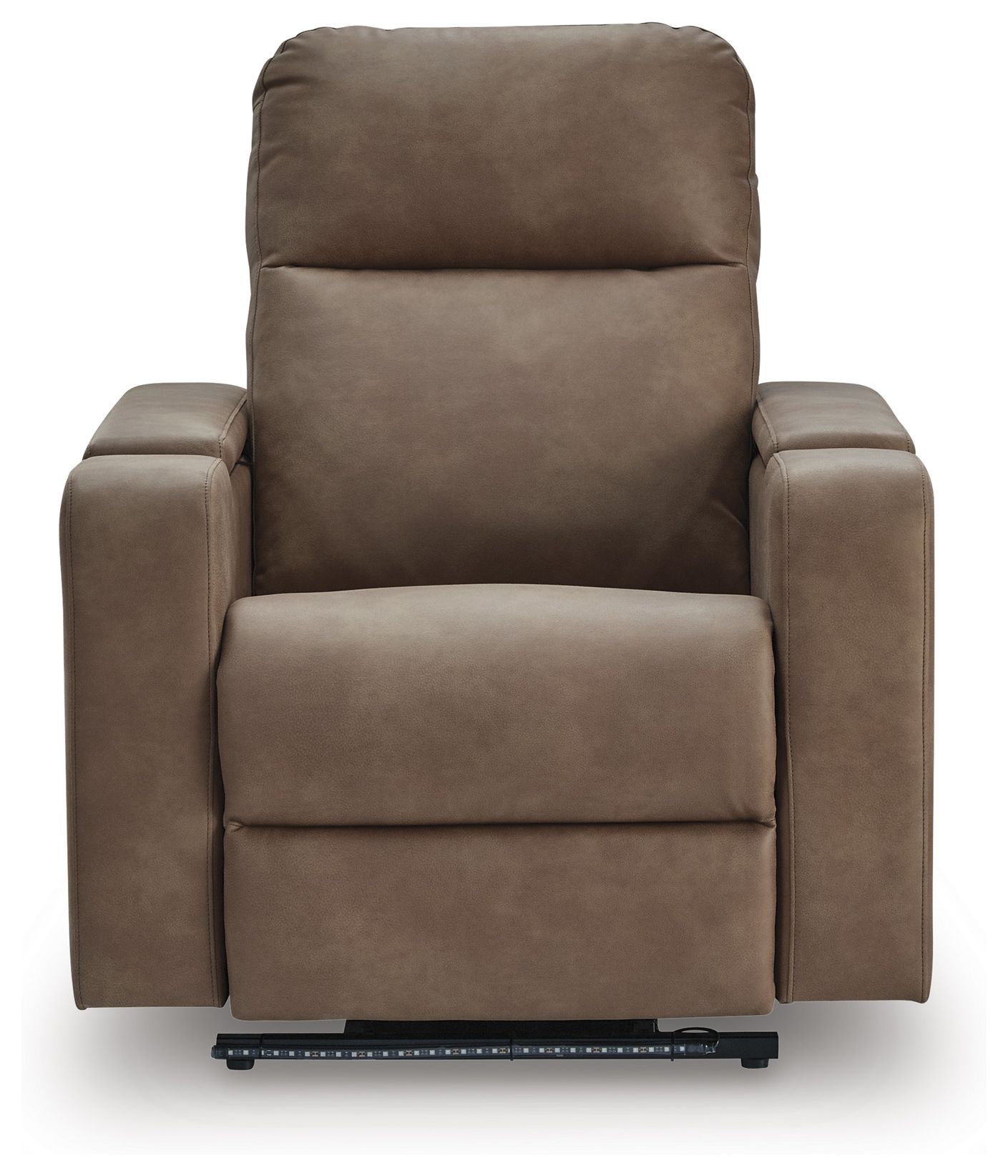 Flinlock Caramel Glider Power Recliner with Audio System From