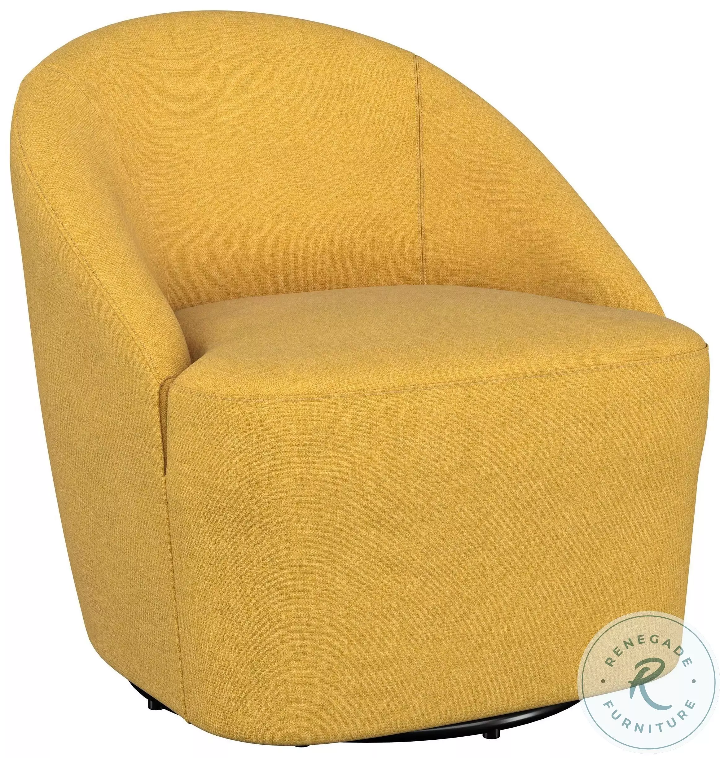 Mustard Color Rocking Chair Leon Mustard Yellow Swivel Accent Chair From Home Gallery Stores | Home ...