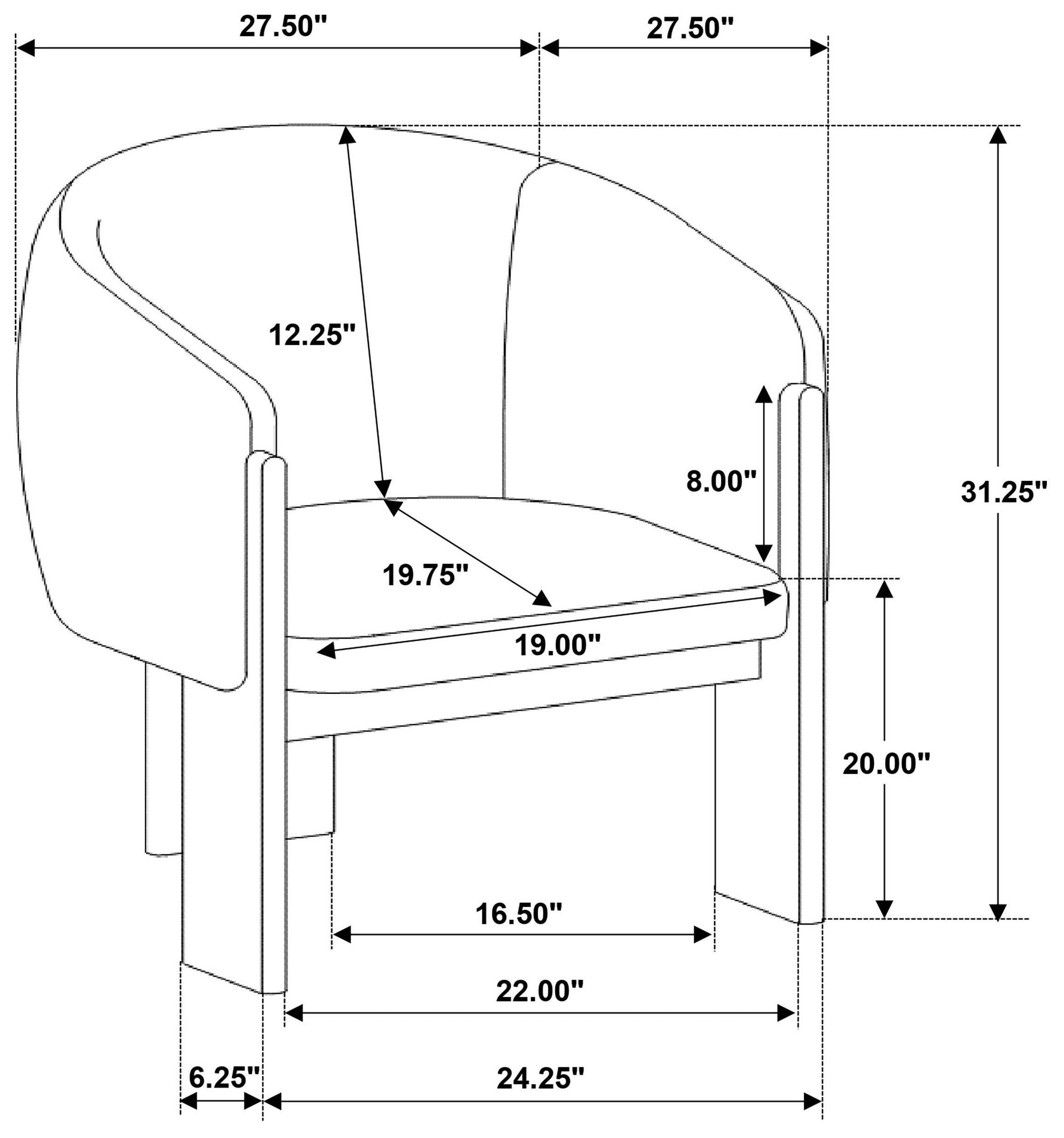 Valdez Mushroom Boucle Barrel Back Accent Chair