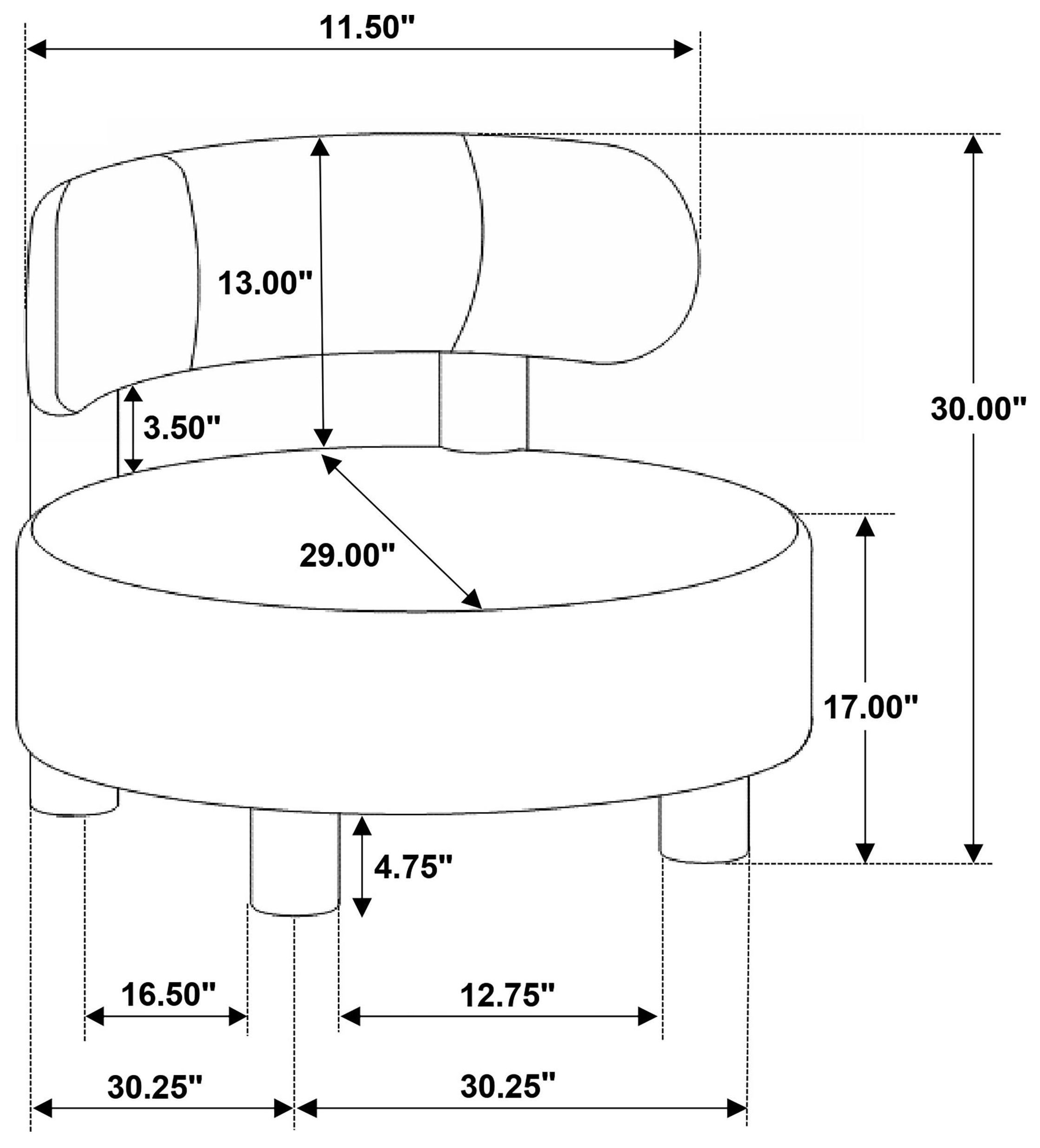 Zonie Orange Boucle Barrel Back Accent Chair