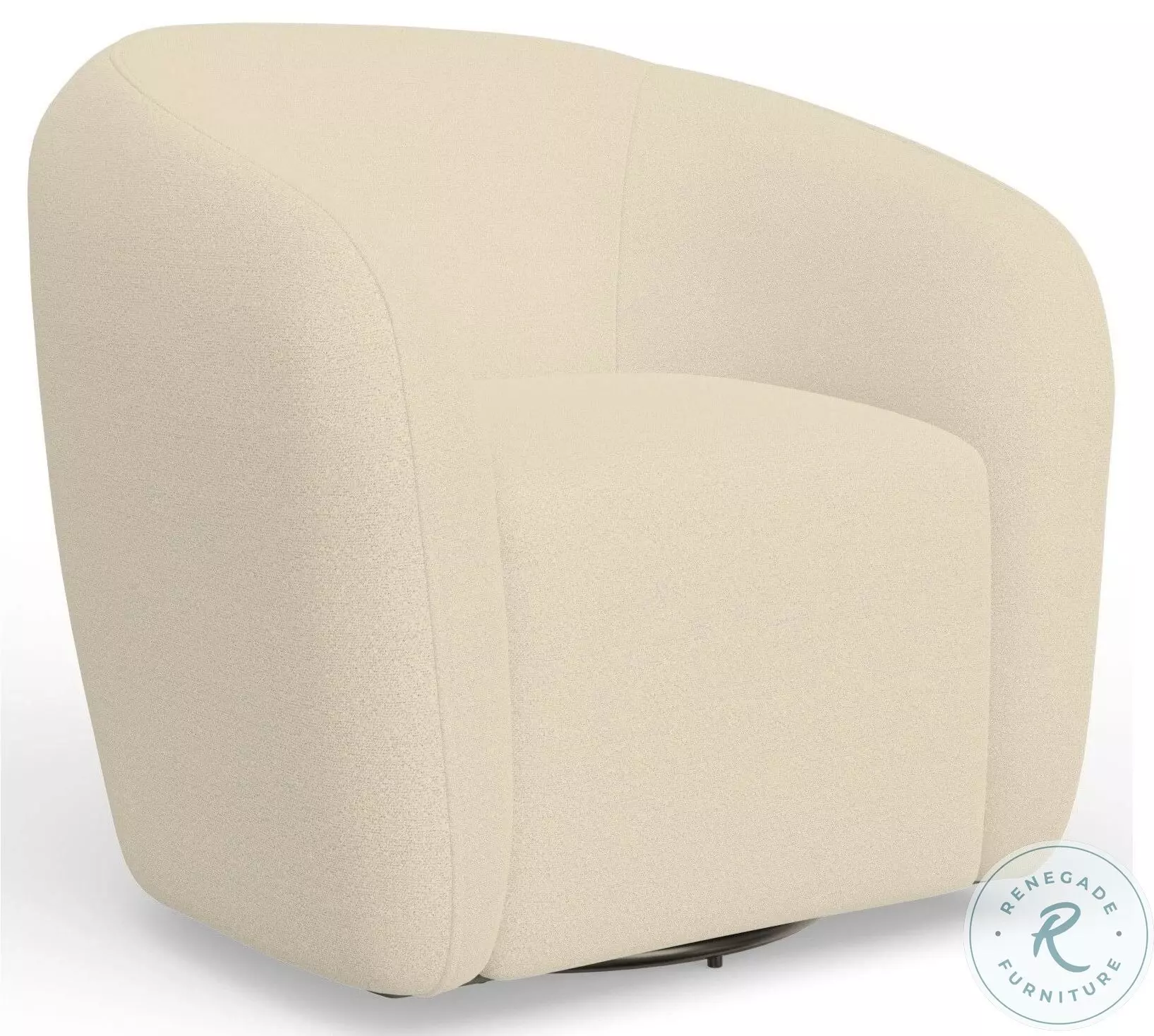 Margo Ivory Cream Swivel Chair From Alpine | Coleman Furniture