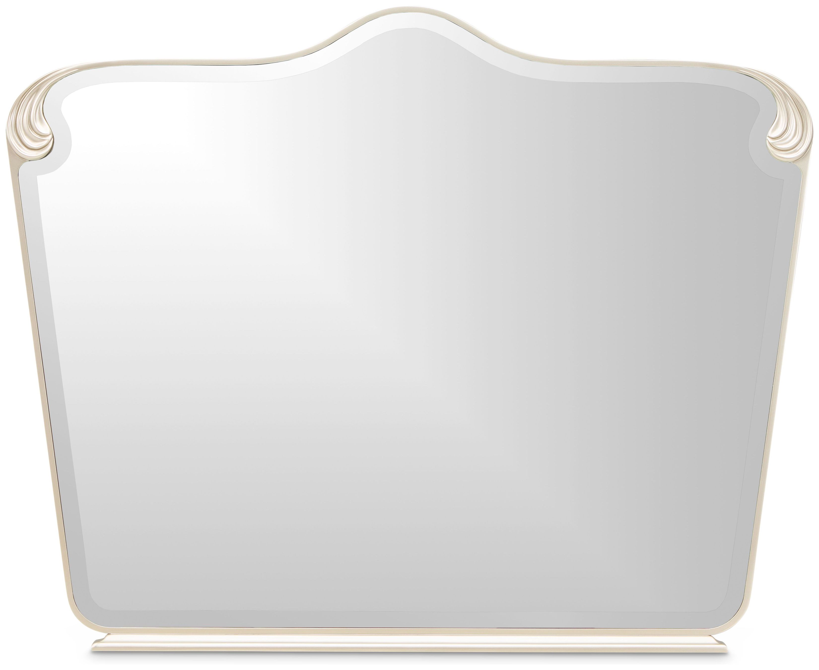 Camellia Field Champagne Gold Arched Dresser Mirror From Michael