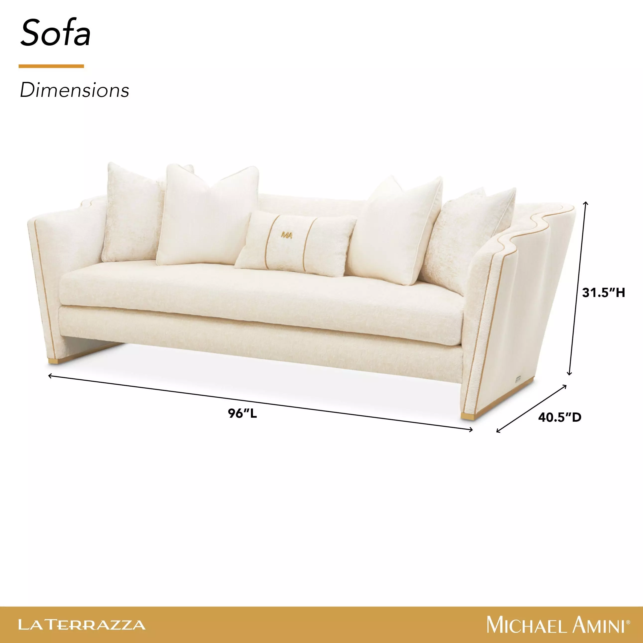 La Terrazza Starlight 96" Sofa