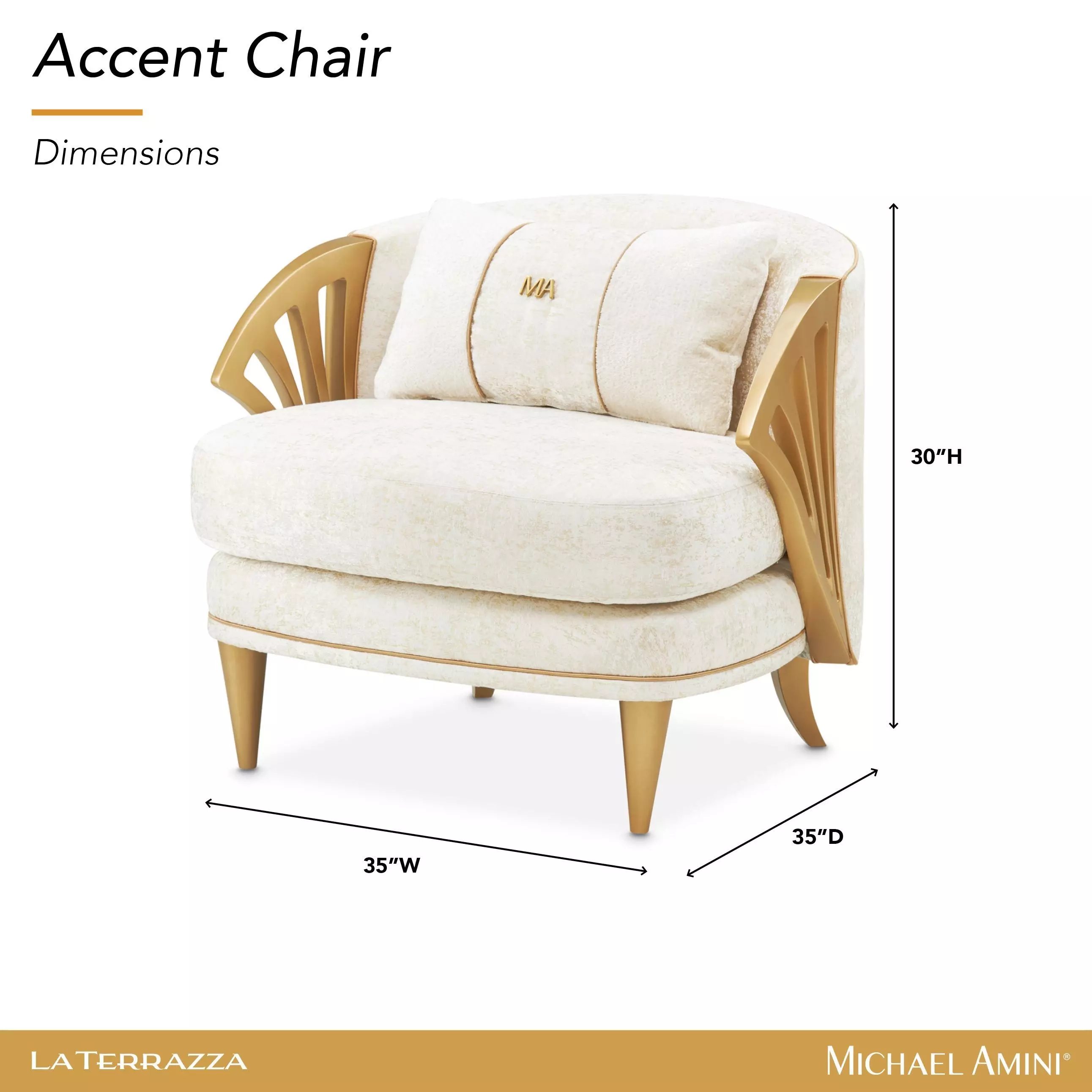 La Terrazza Starlight Upholstered Accent Chair