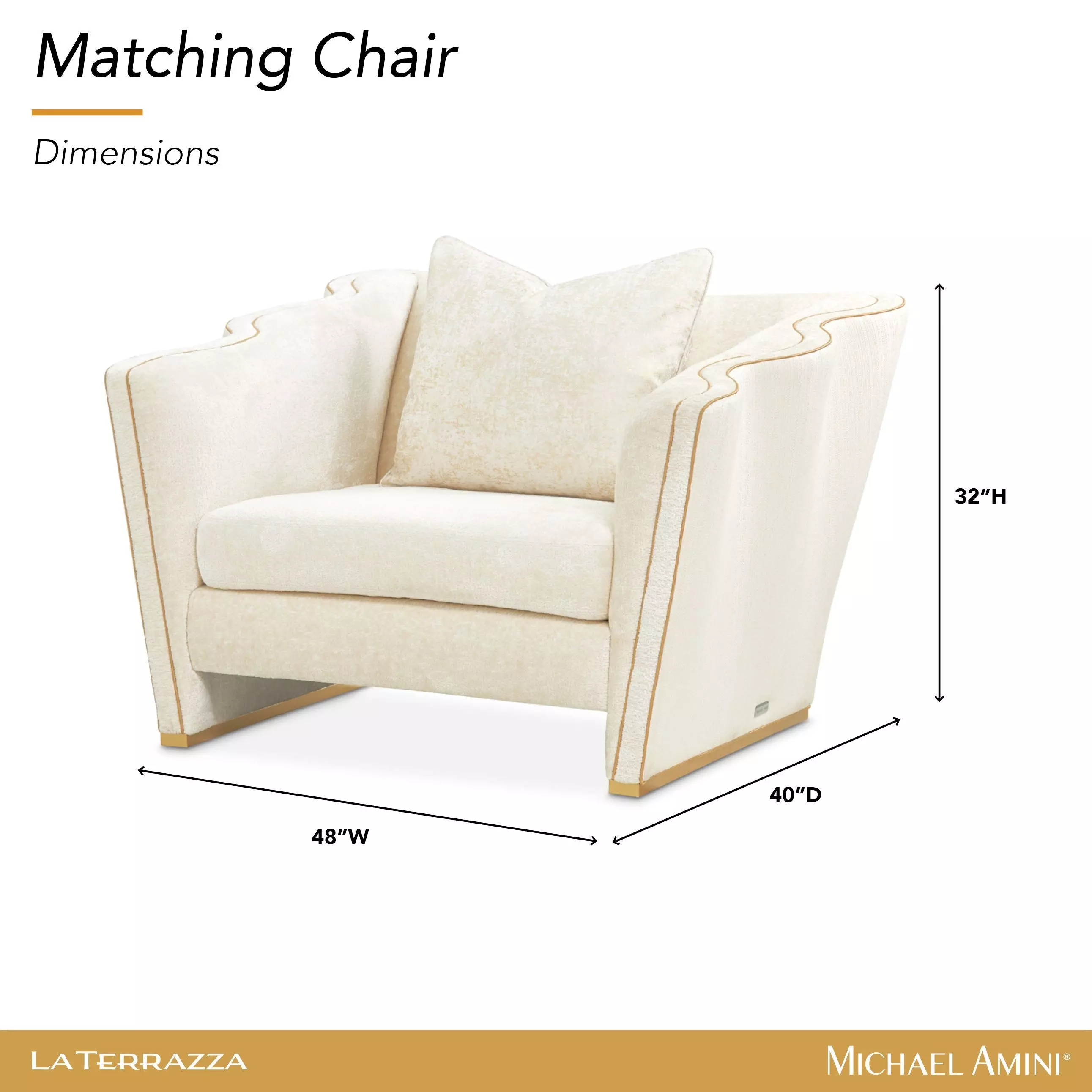 La Terrazza Starlight Upholstered Matching Chair