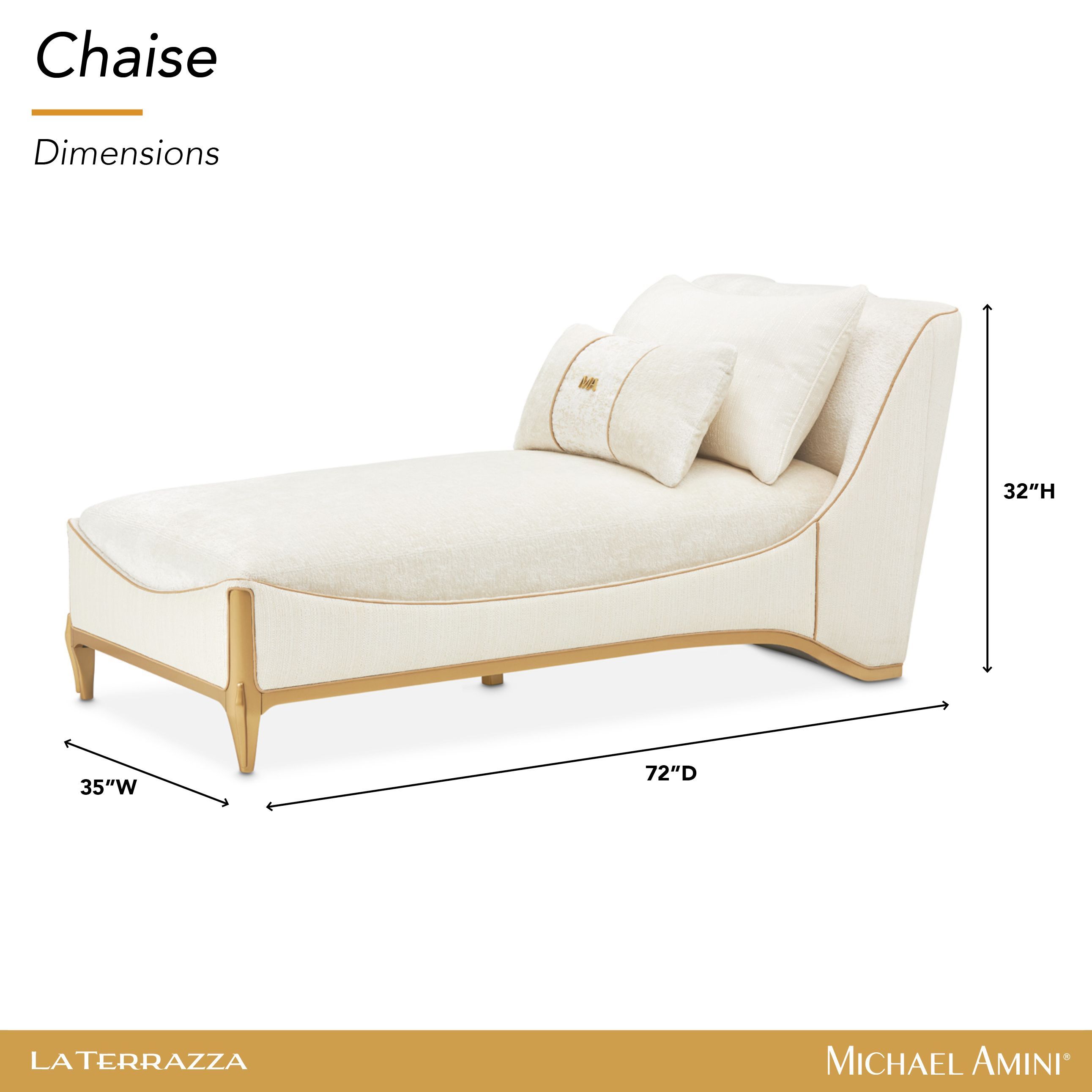 La Terrazza Starlight 72" Chaise