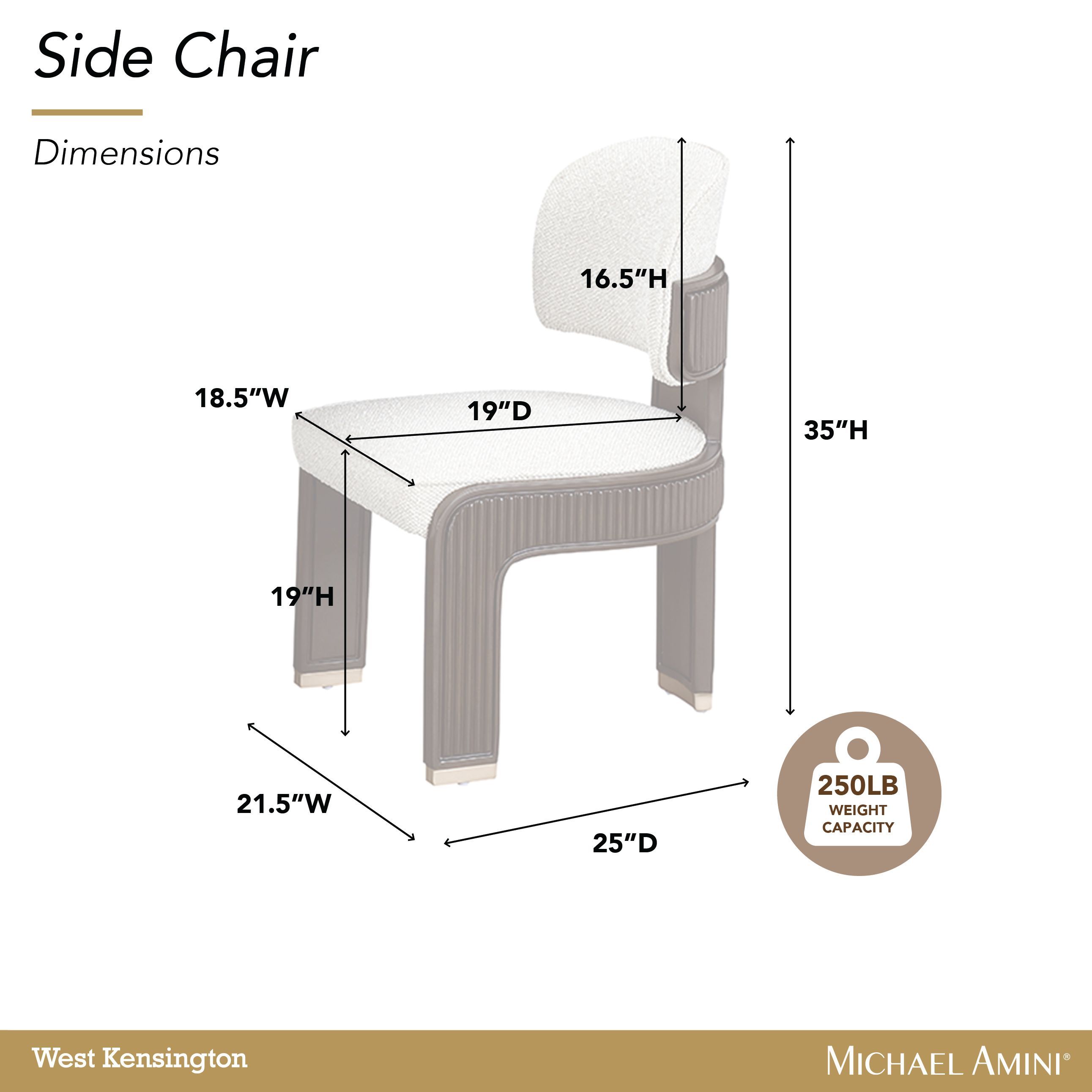 West Kensington Buff and Medium Espresso Upholstered Dining Side Chair Set of 2