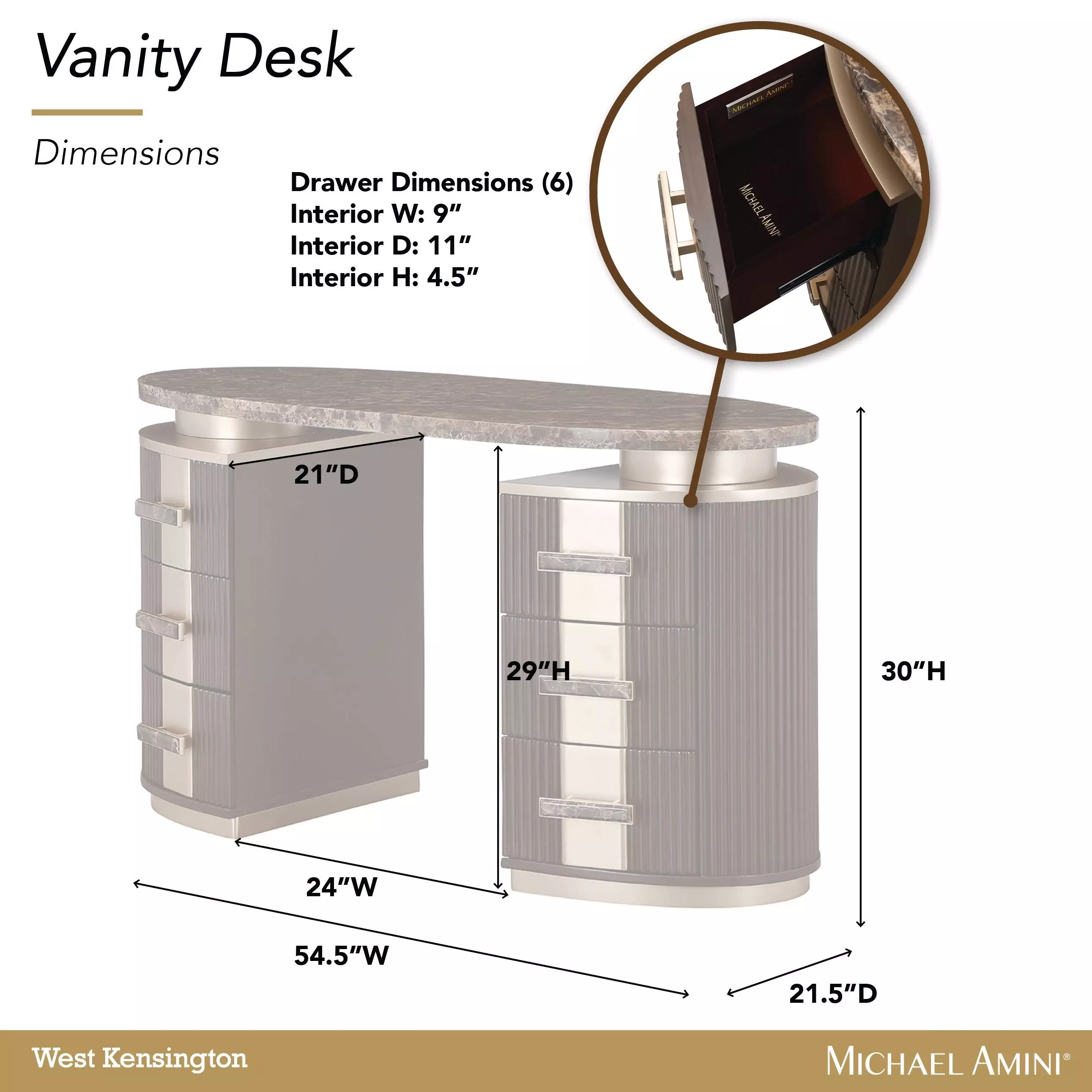 West Kensington Medium Espresso Vanity