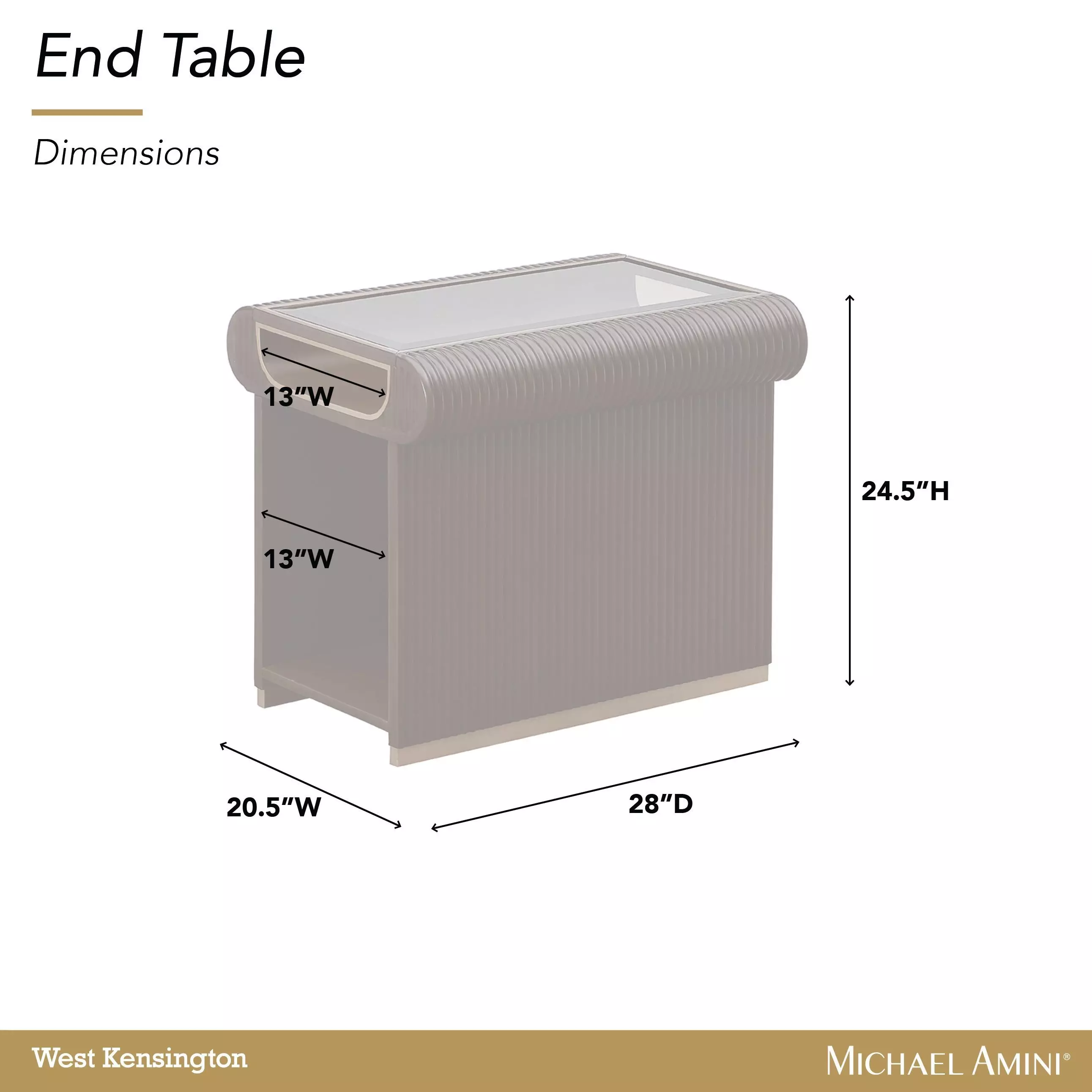 West Kensington Medium Espresso Rectangular End Table