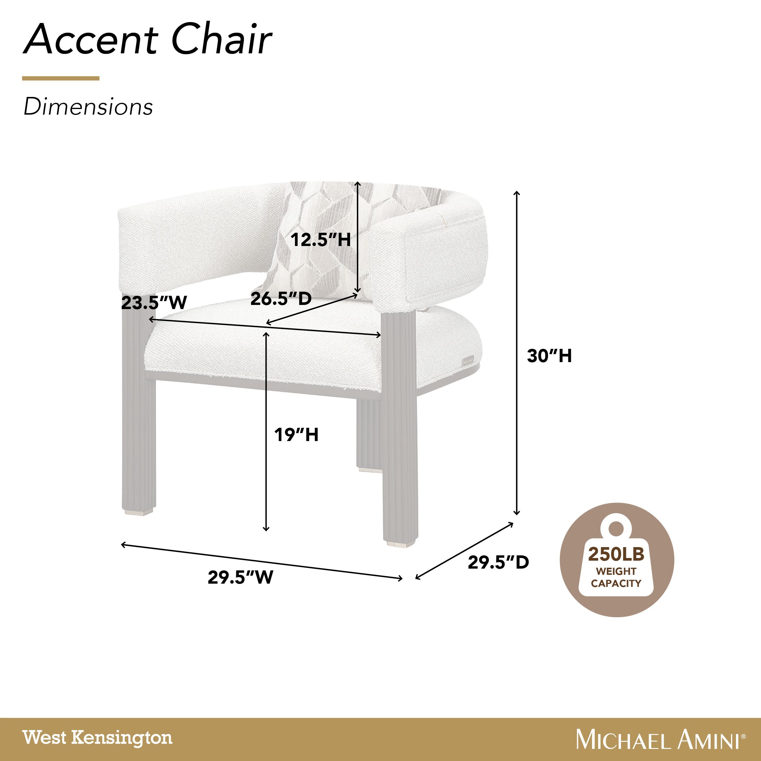 West Kensington Buff and Medium Espresso Upholstered Accent Chair