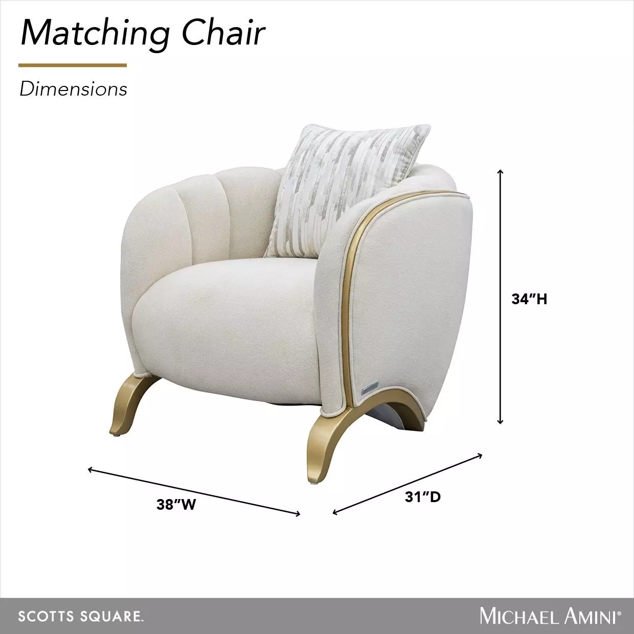 Scotts Square Cornsilk Upholstered Matching Chair