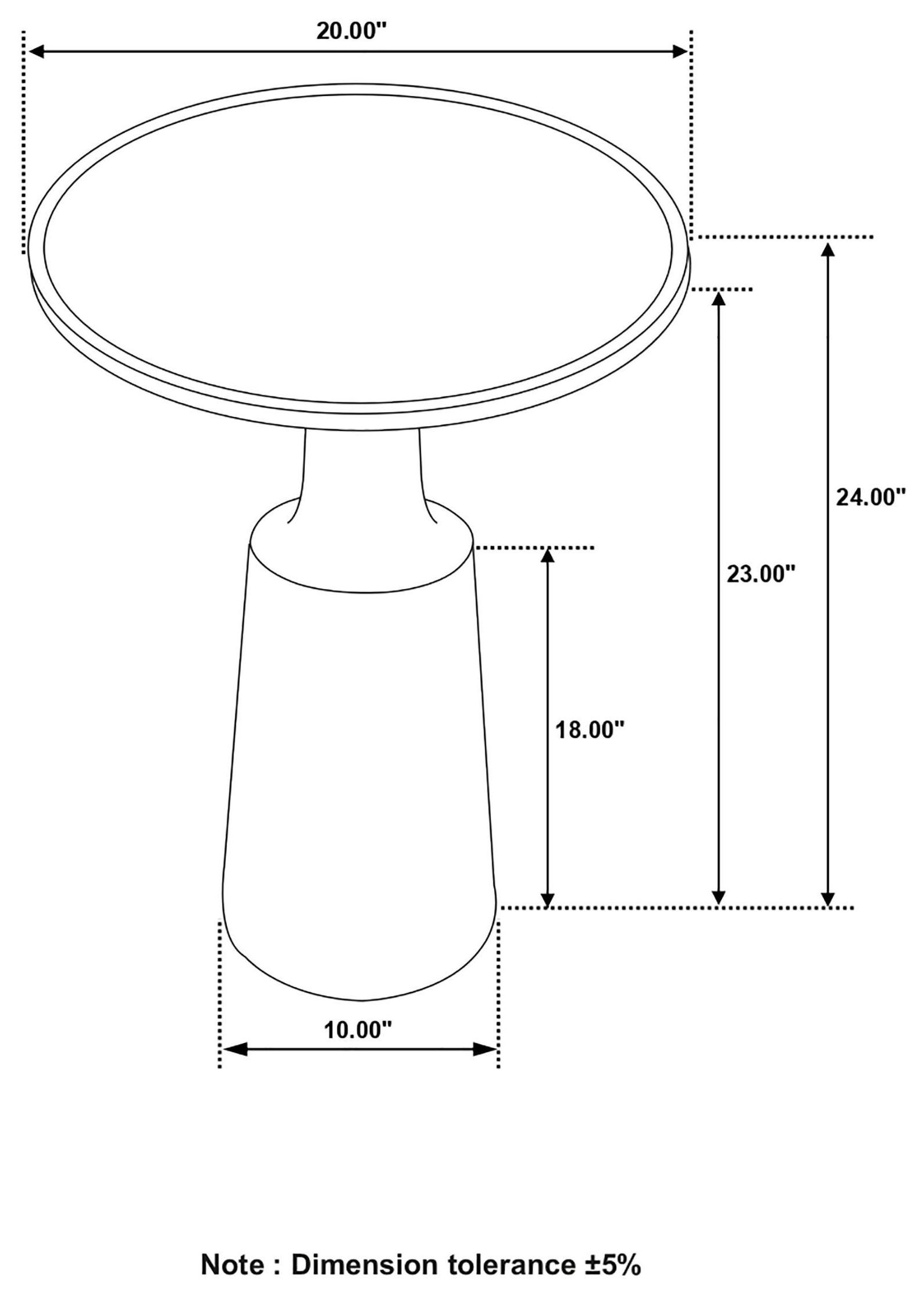 Ixia Black Stain Accent Table