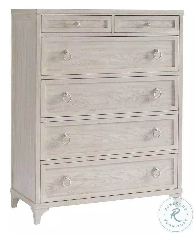 Newport Sailcloth Shorecliff Upholstered Canopy Bedroom Set by