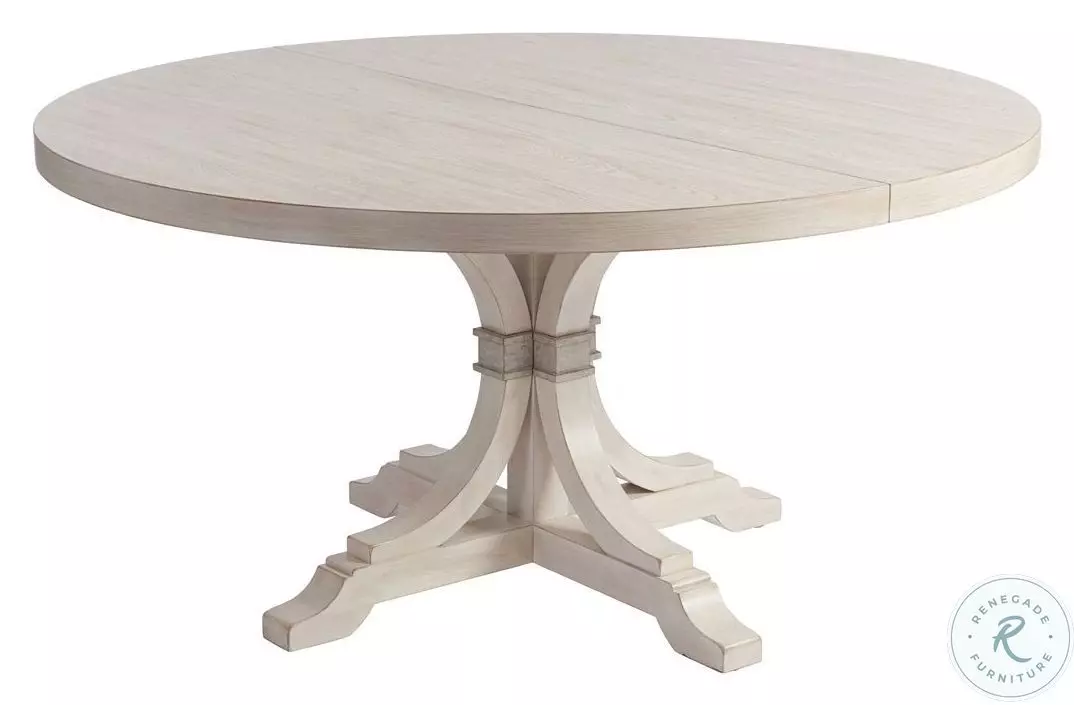 Newport Sailcloth Magnolia Round Dining Table by Barclay Butera