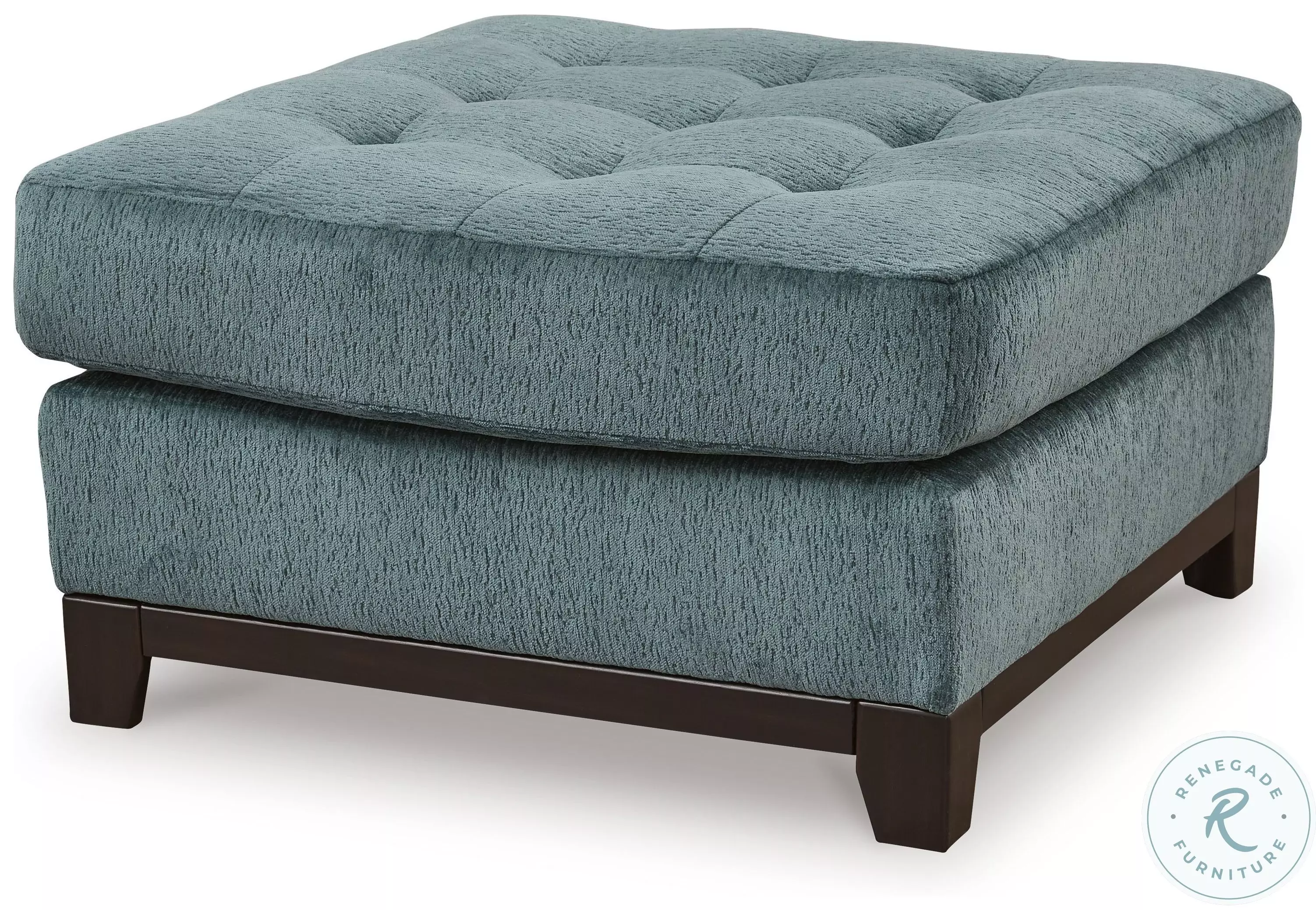 Laylabrook Teal Accent Ottoman From Ashley Furniture