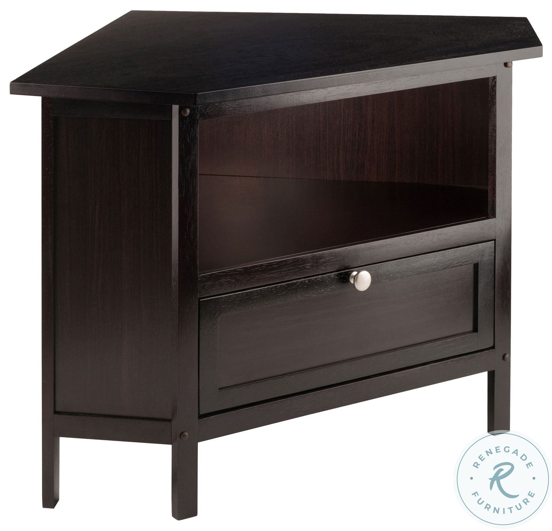 Zena Espresso Corner TV Stand from WinsomeWood Coleman Furniture