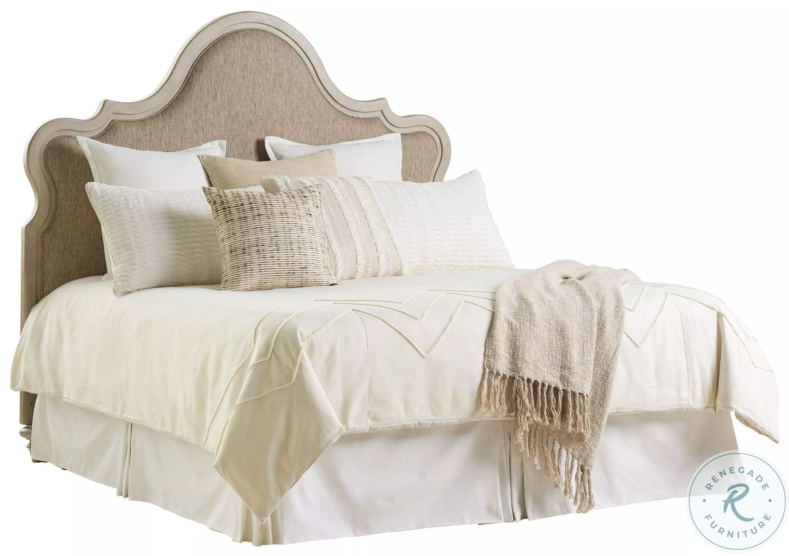 Malibu Zuma King Upholstered Platform Headboard by Barclay Butera