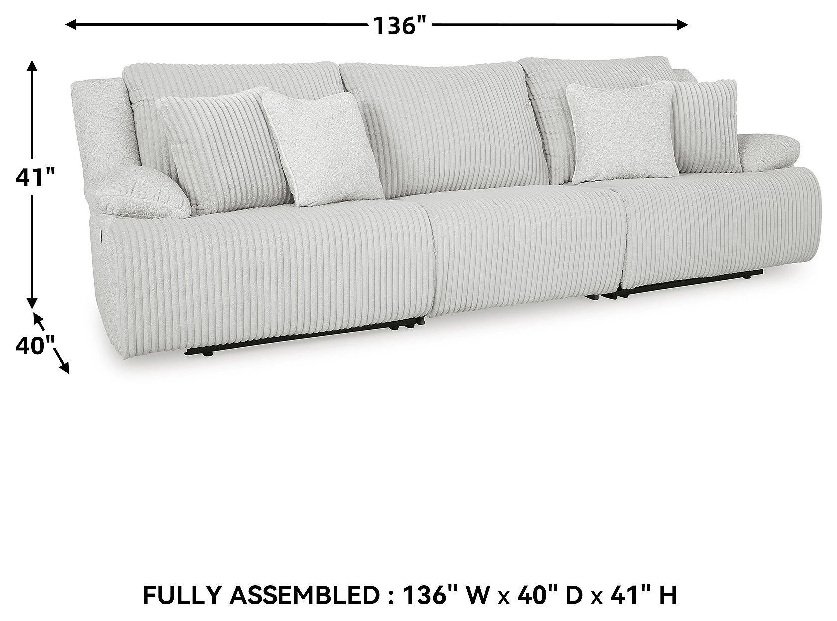 Top Tier Alloy Modular Reclining Sofa