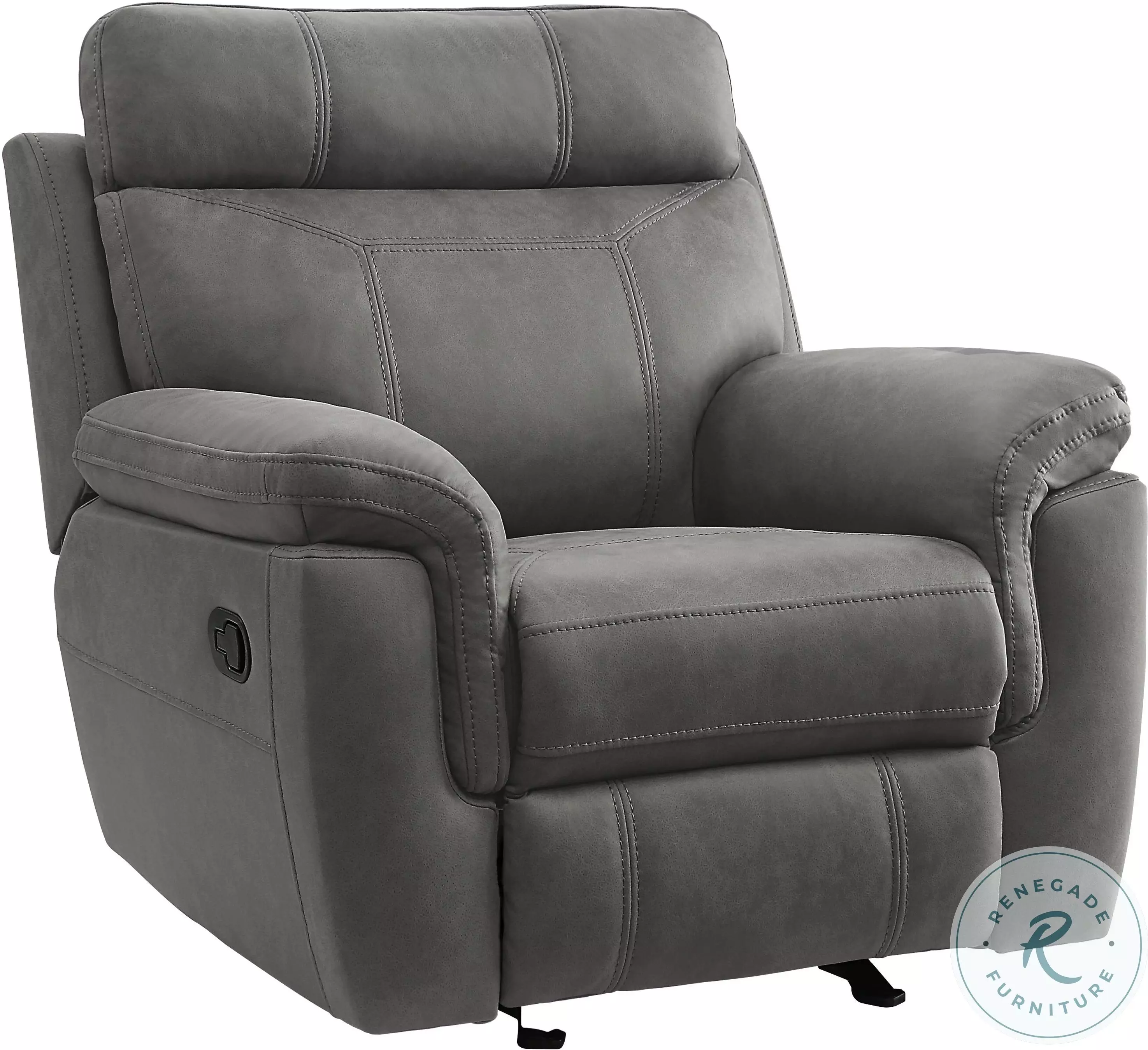 Clifton Gray Glider Reclining Chair From Homelegance
