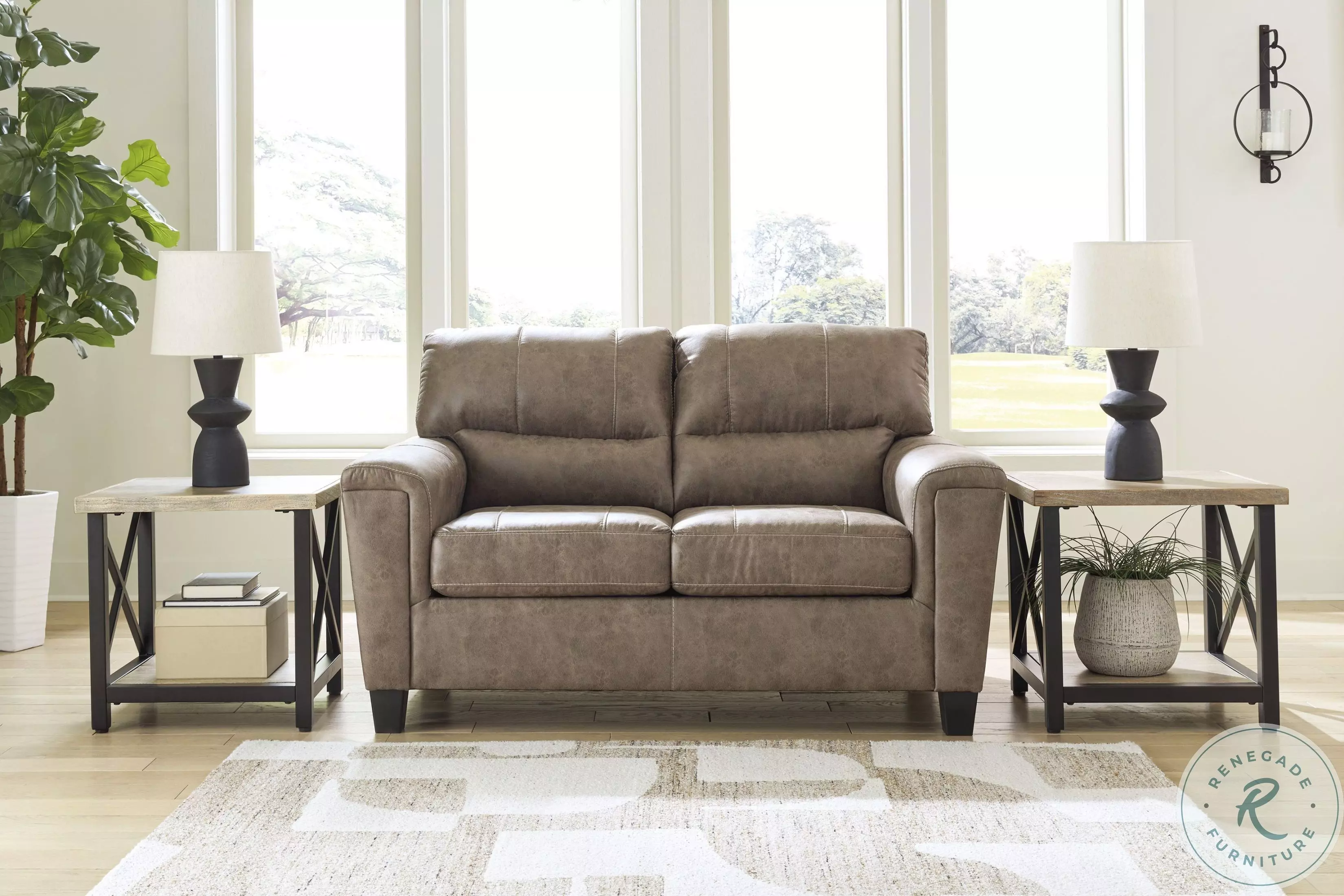 Navi Fossil Loveseat From Ashley Furniture | Coleman Furniture