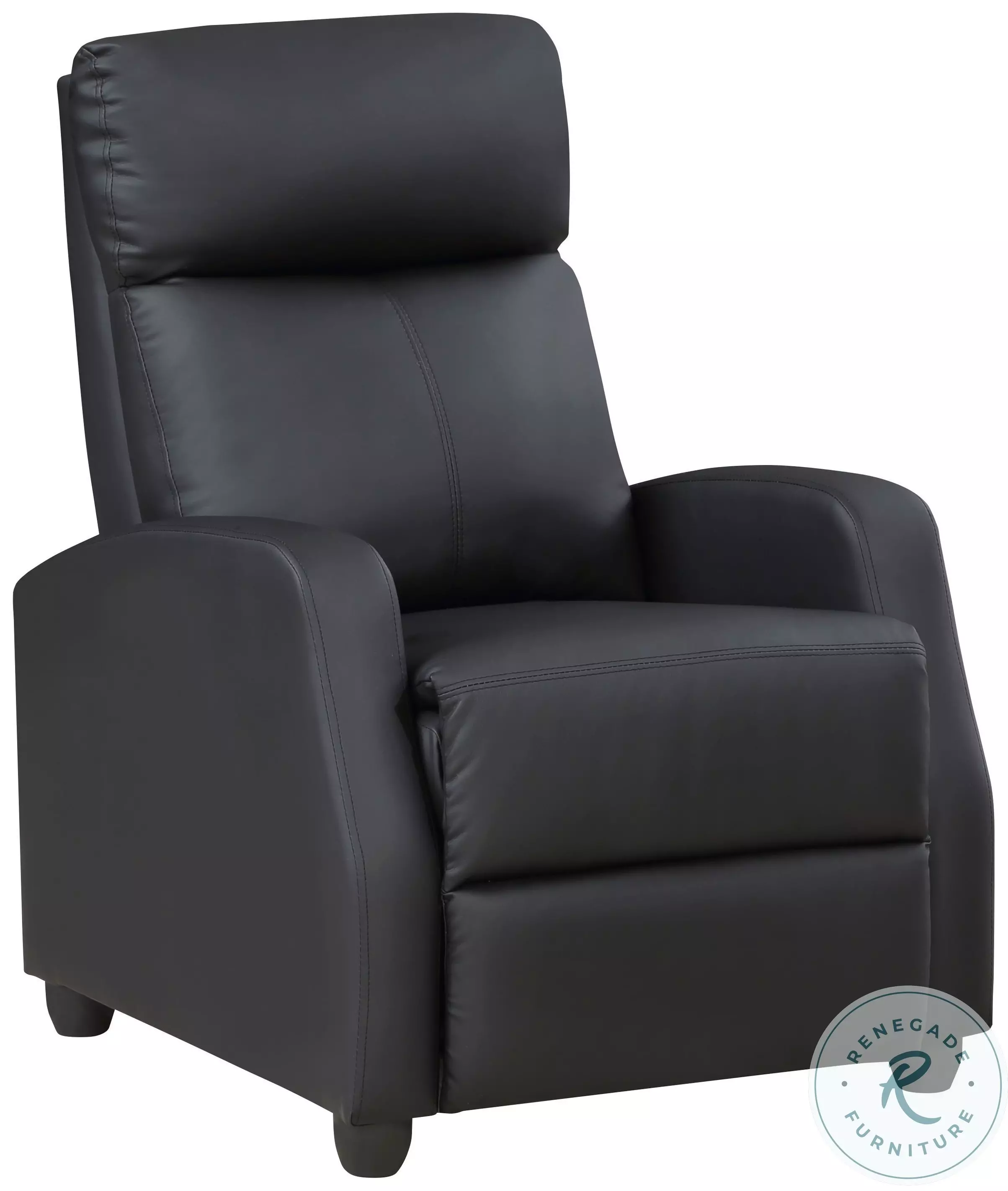 Greenfield Brown Push Back Recliner From Homelegance | Coleman