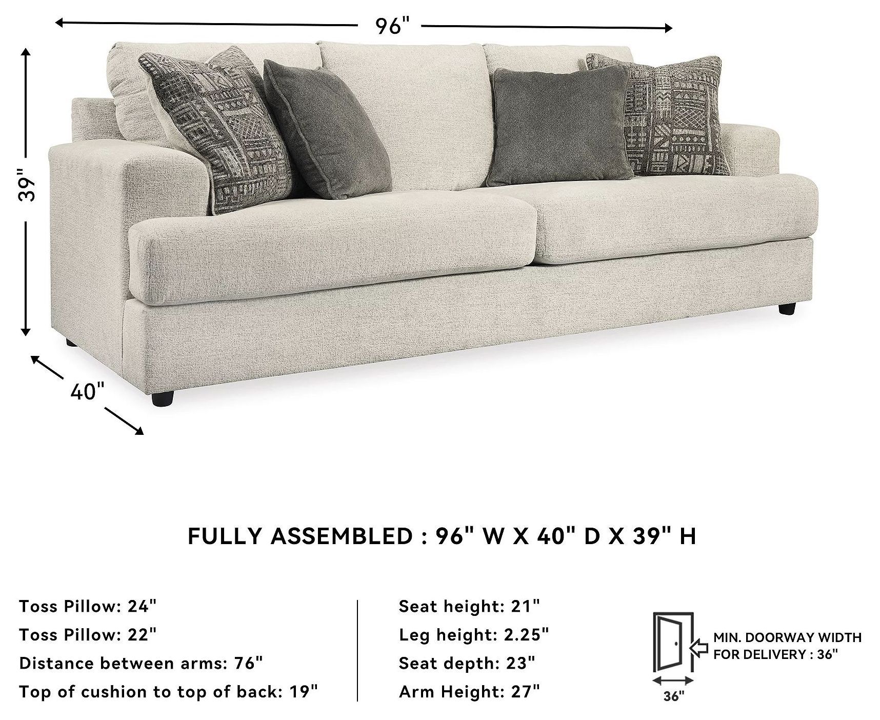 Soletren Stone Sofa