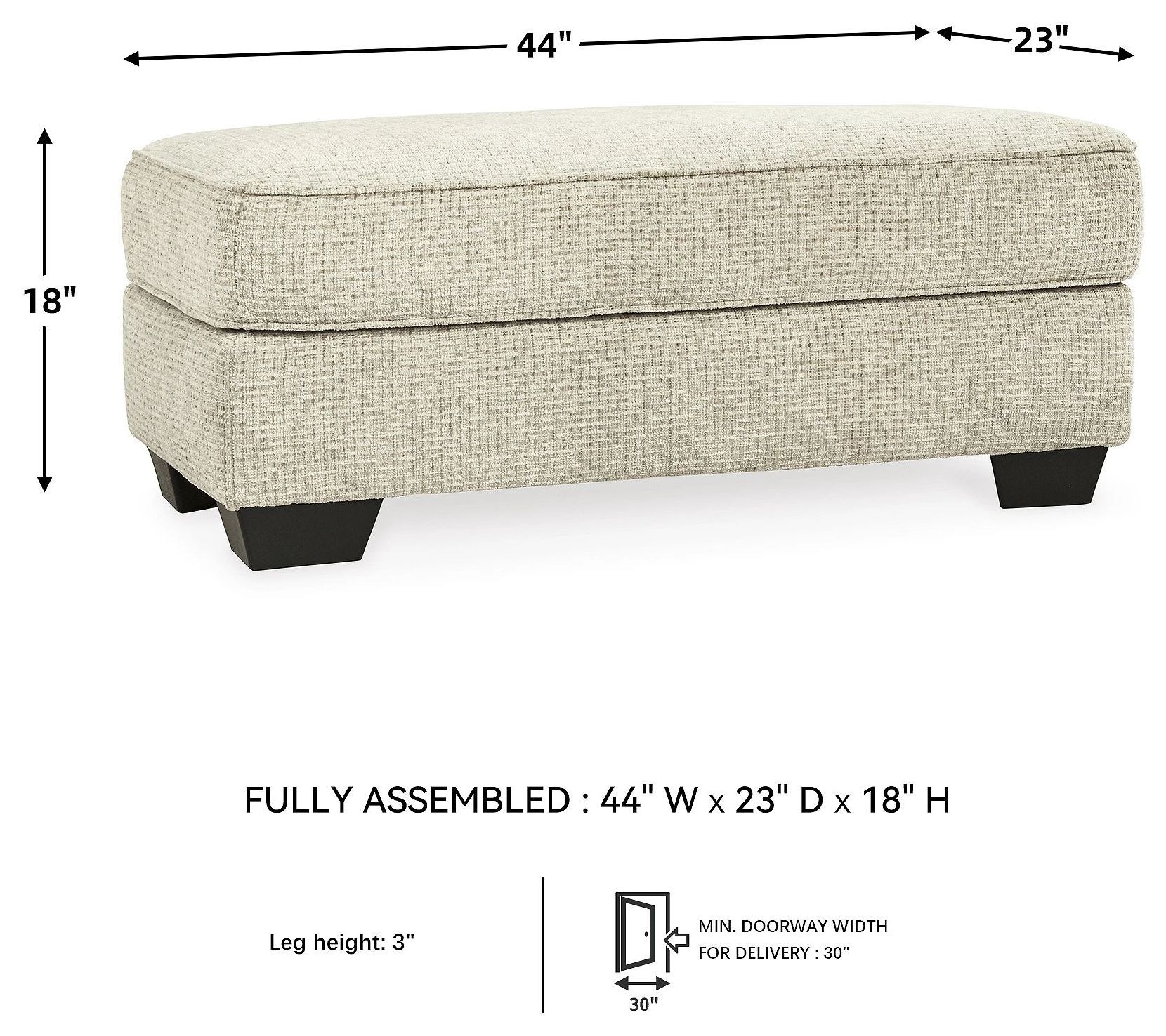 Monaghan Sandstone Ottoman