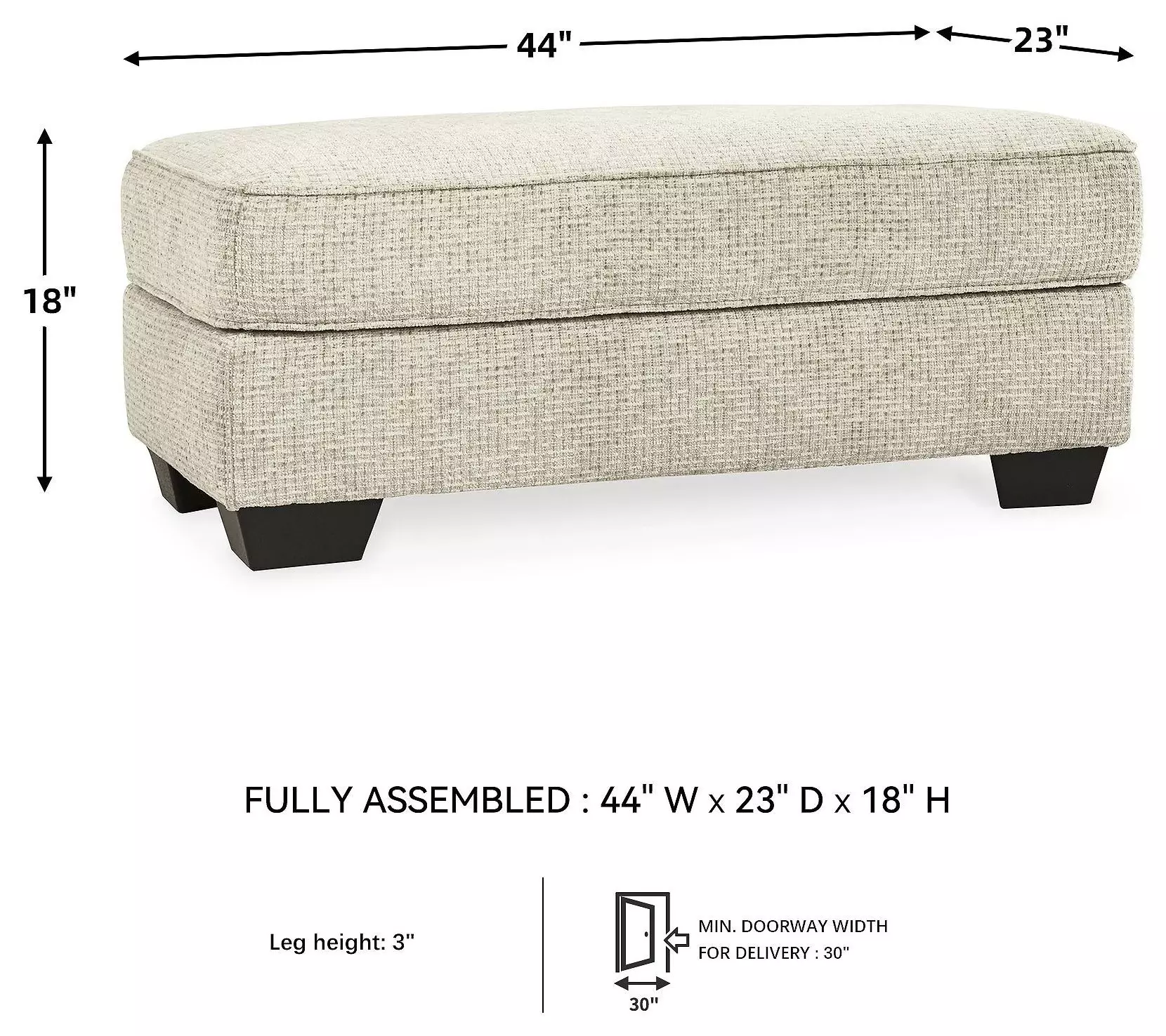 Monaghan Sandstone Ottoman