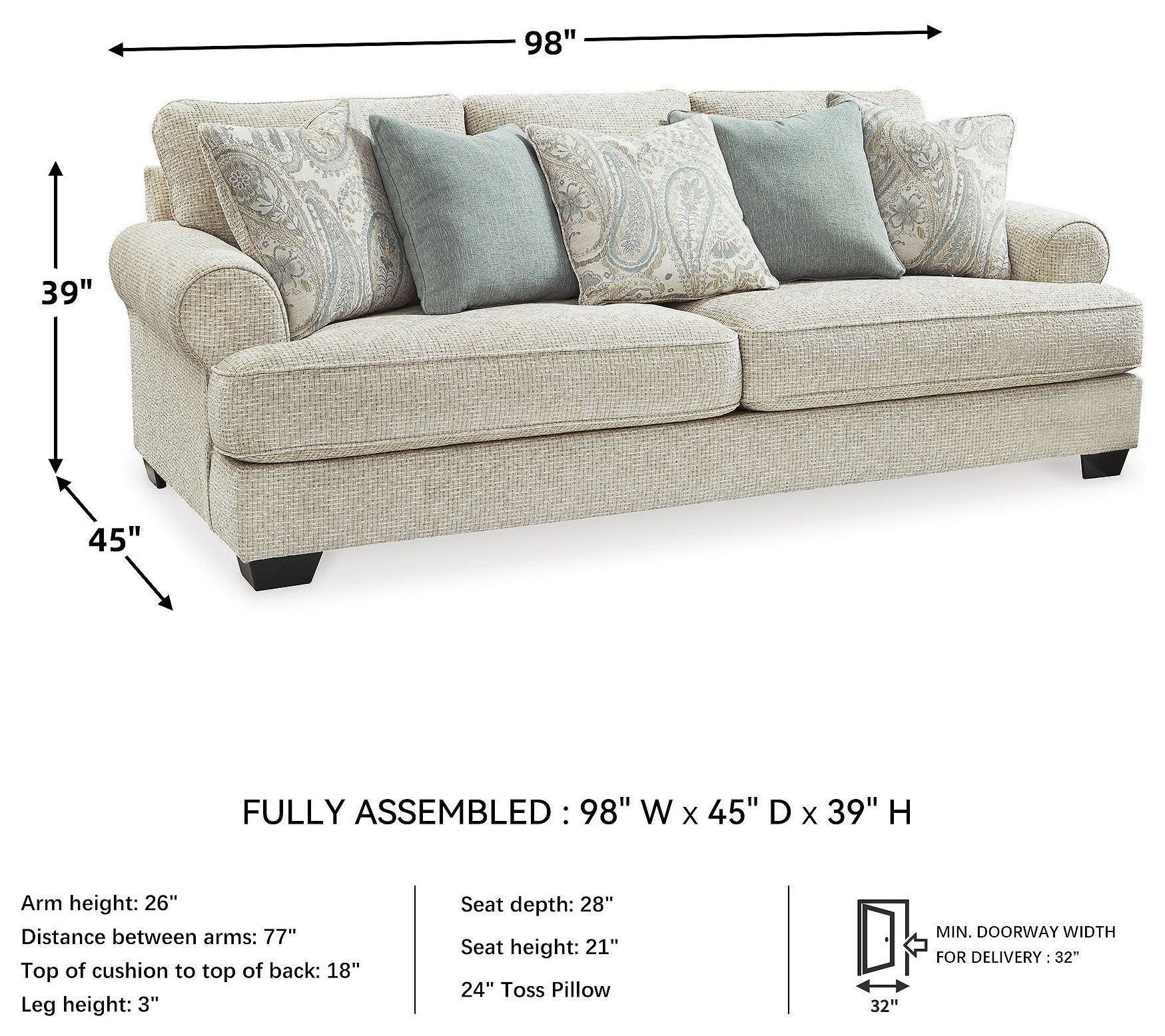Monaghan Sandstone Sofa