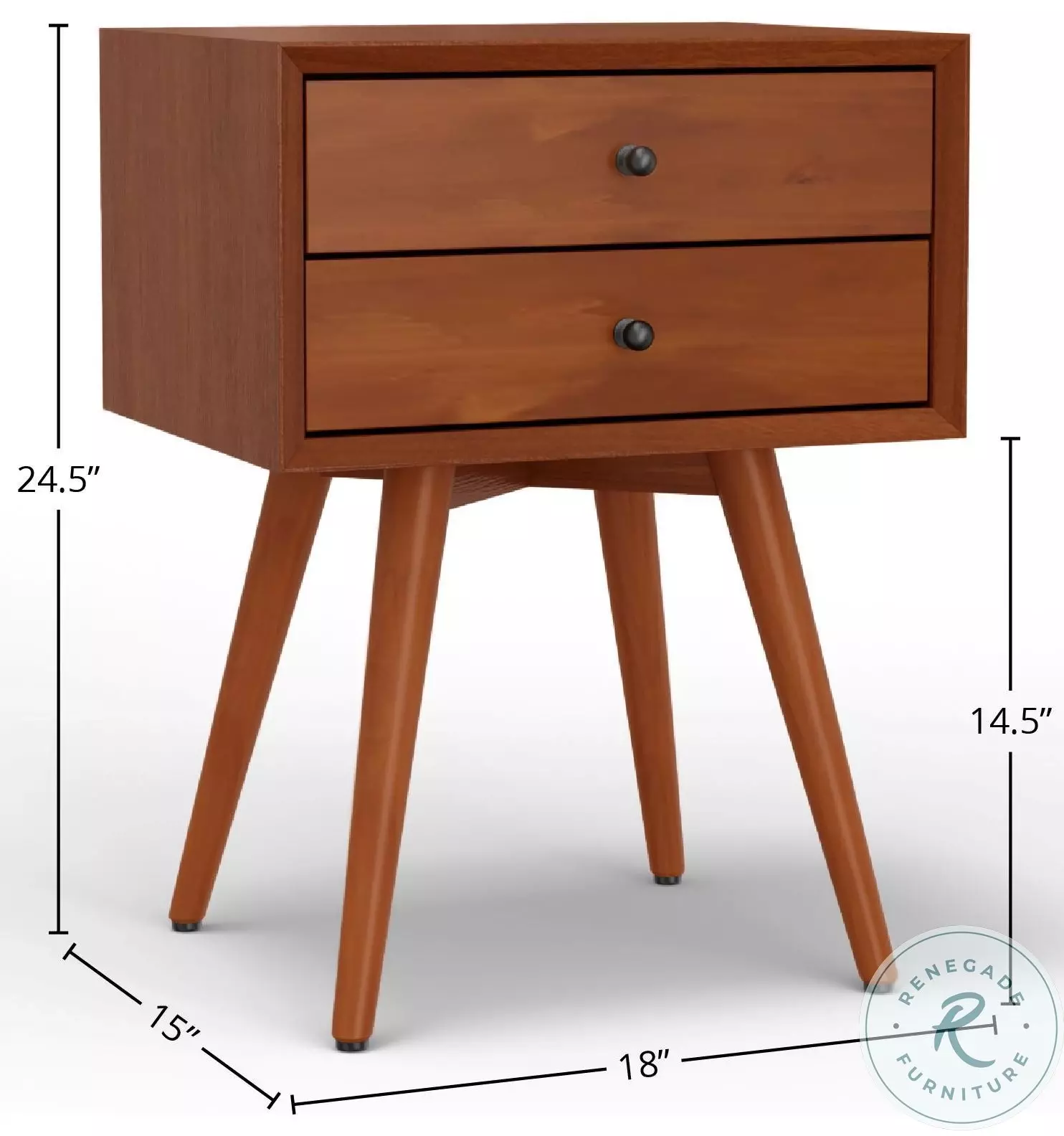 Flynn Acorn Small Nightstand