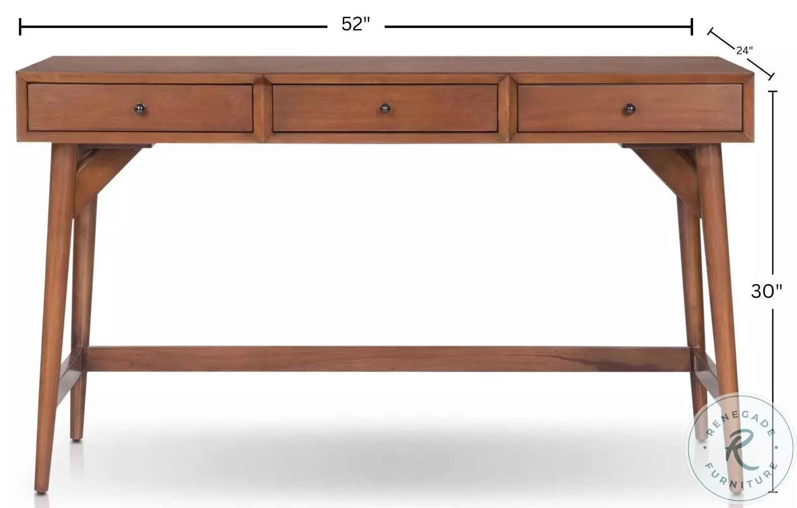 Flynn Chestnut Large Desk