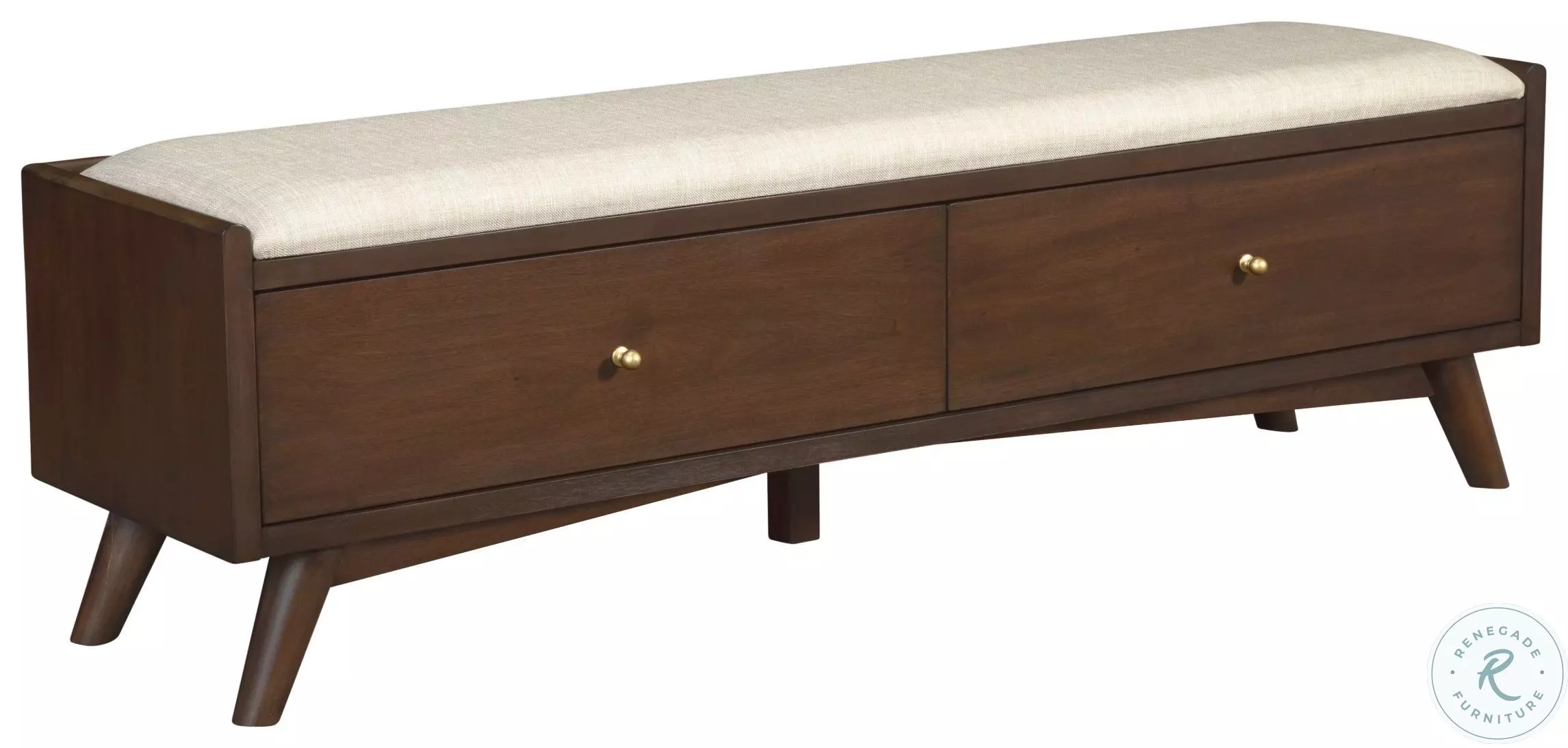 Flynn Walnut Bench From Alpine | Coleman Furniture