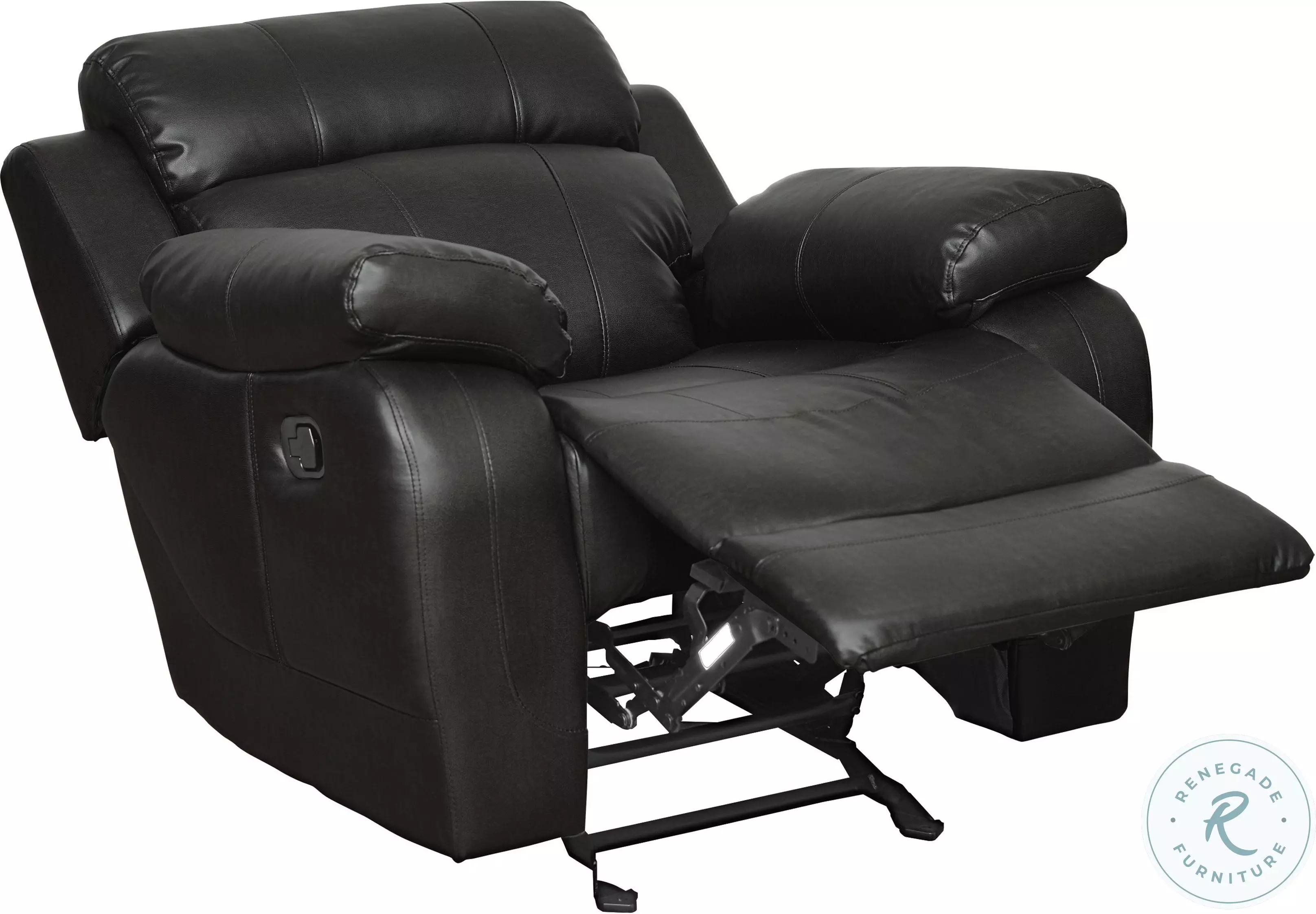 Marille Black Glider Reclining Chair from Homelegance