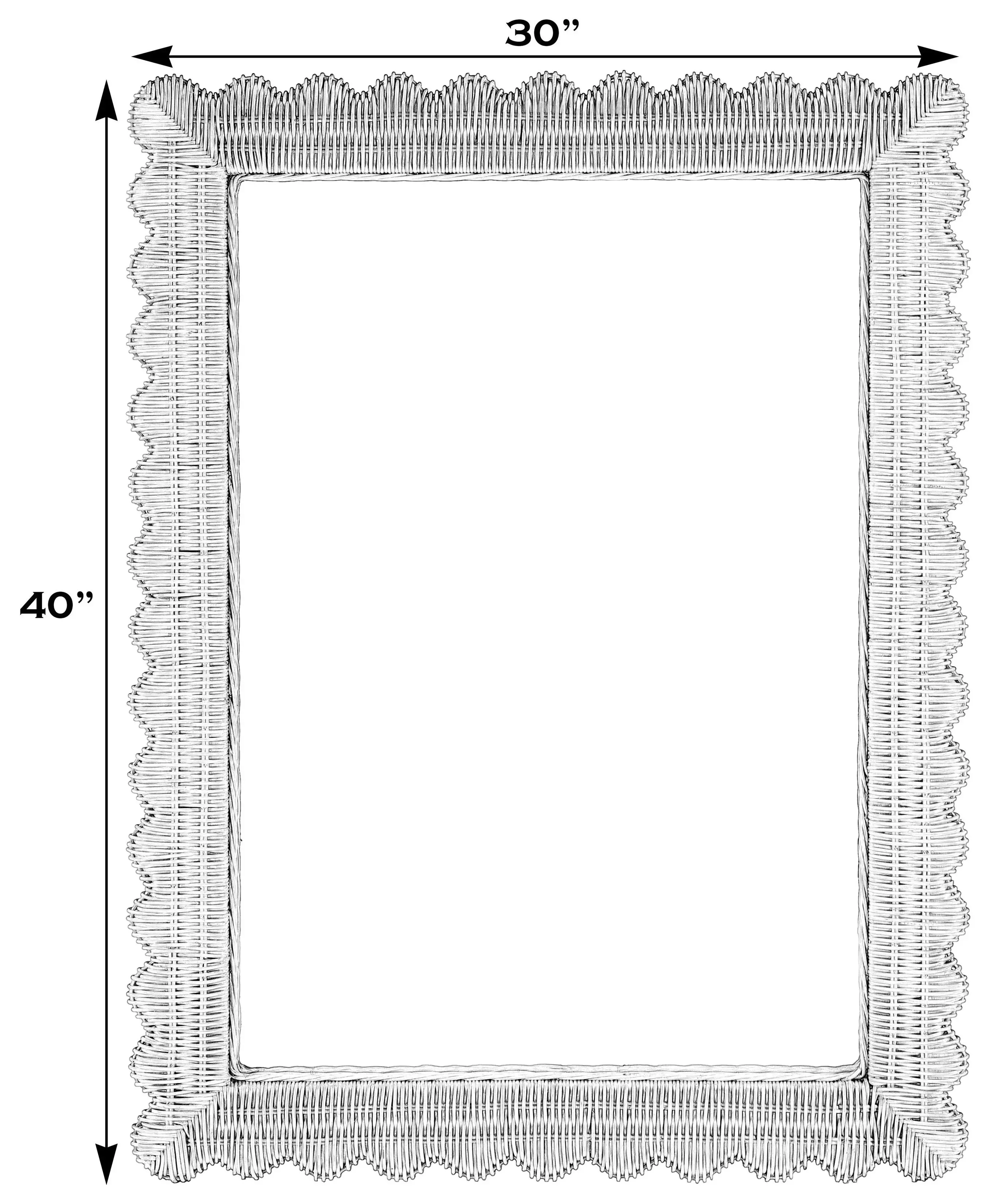 Flora Honey Rectangular Wall Mirror