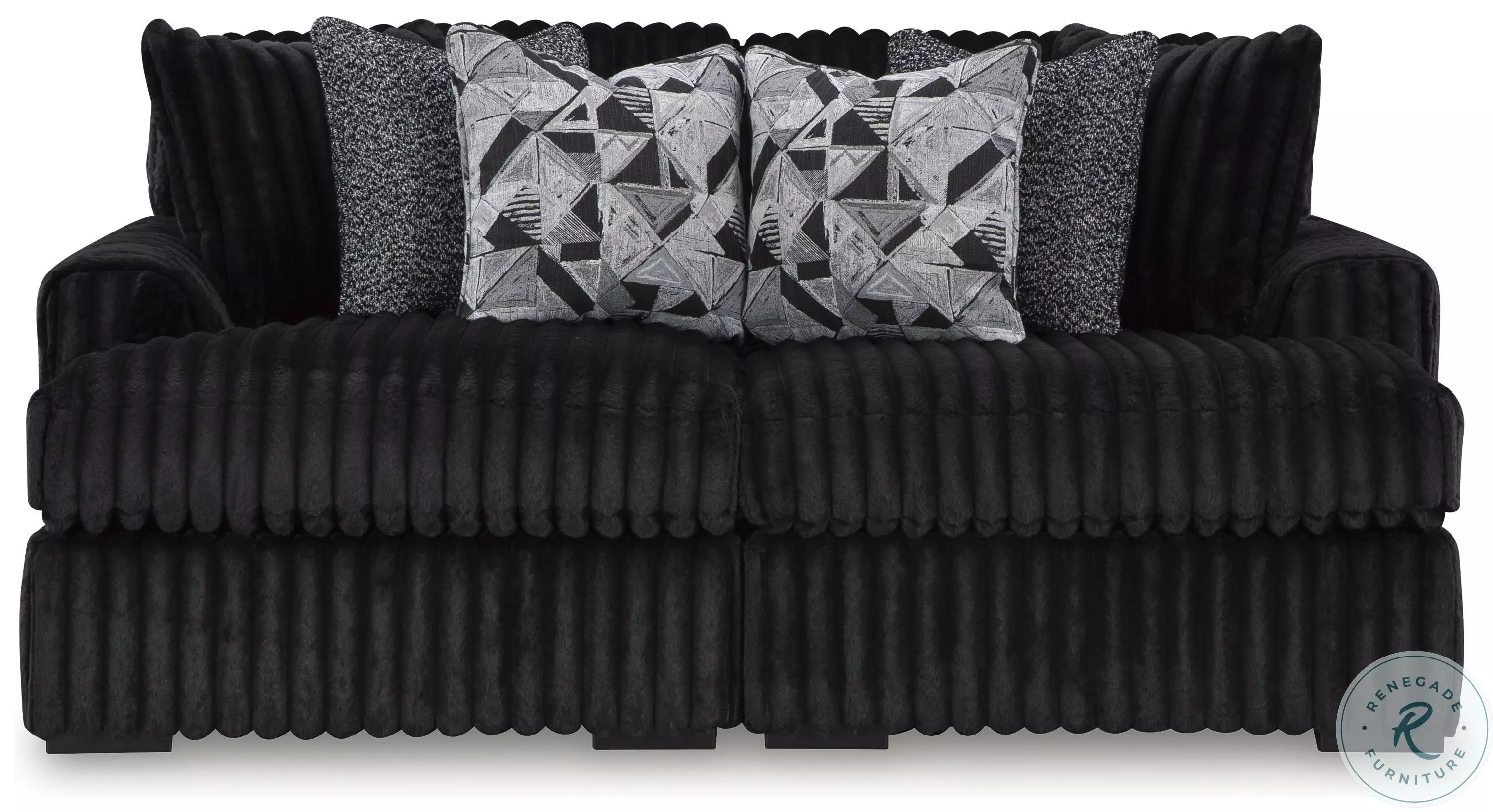 Midnight Madness Onyx Black Super Chaise From Ashley Furniture