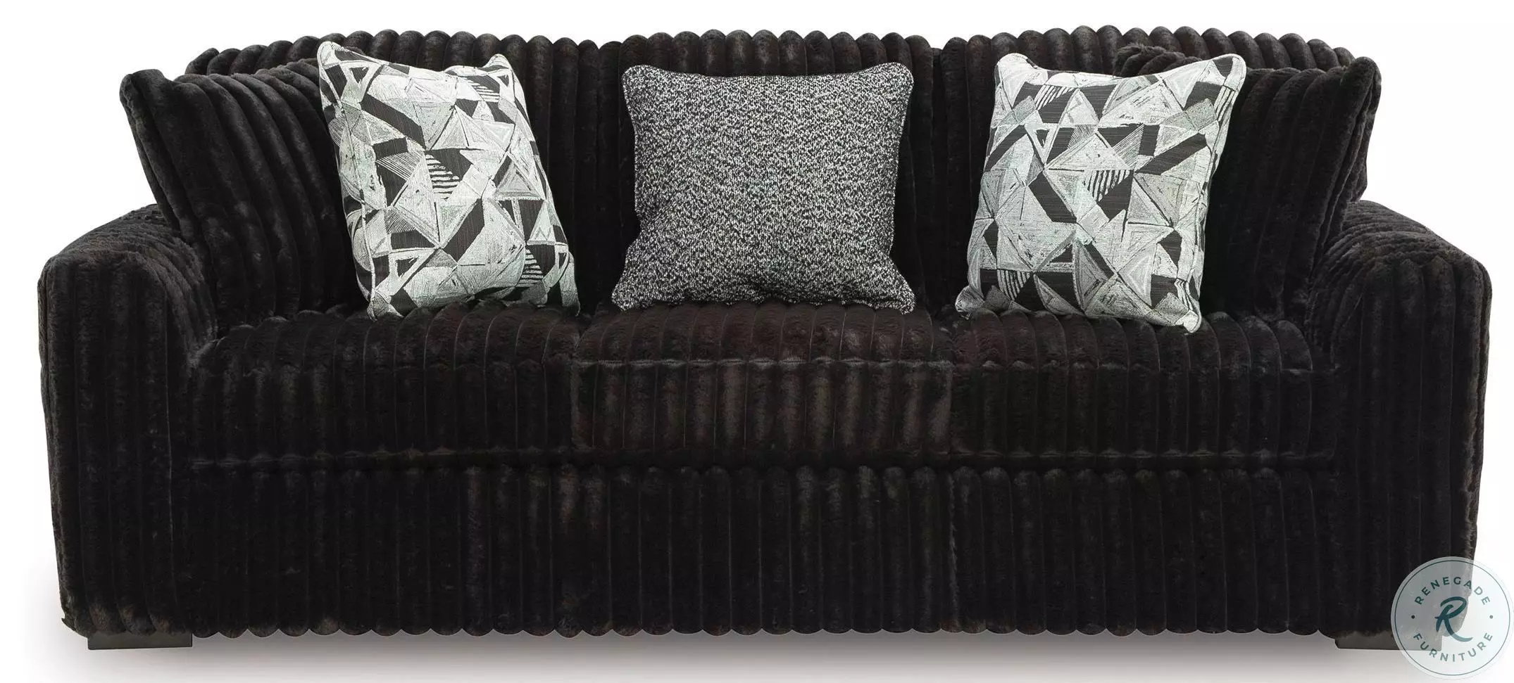 Midnight Madness Onyx Black Sofa From Ashley Furniture | Coleman