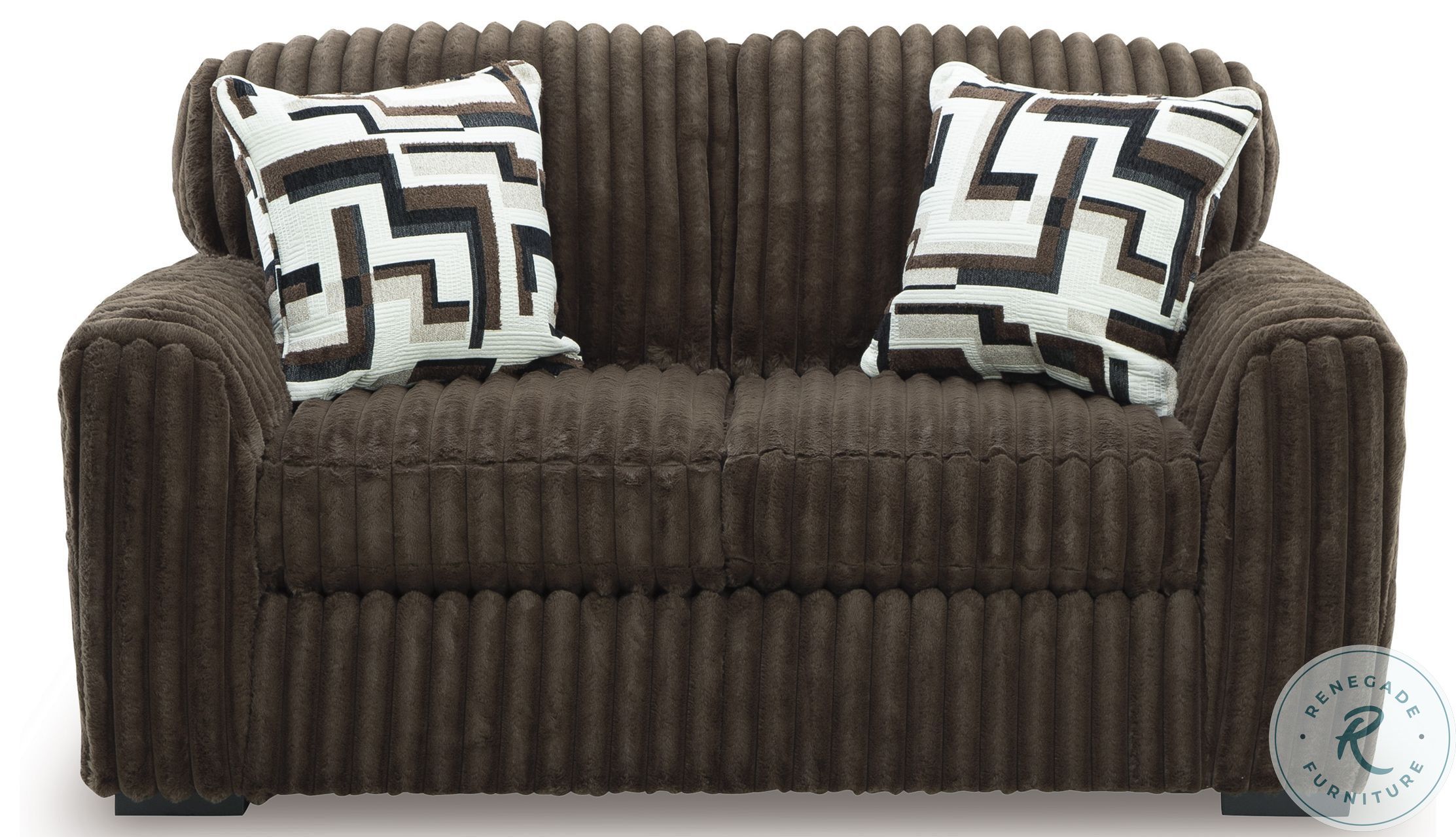 Midnight Madness Chocolate Loveseat From Ashley Furniture