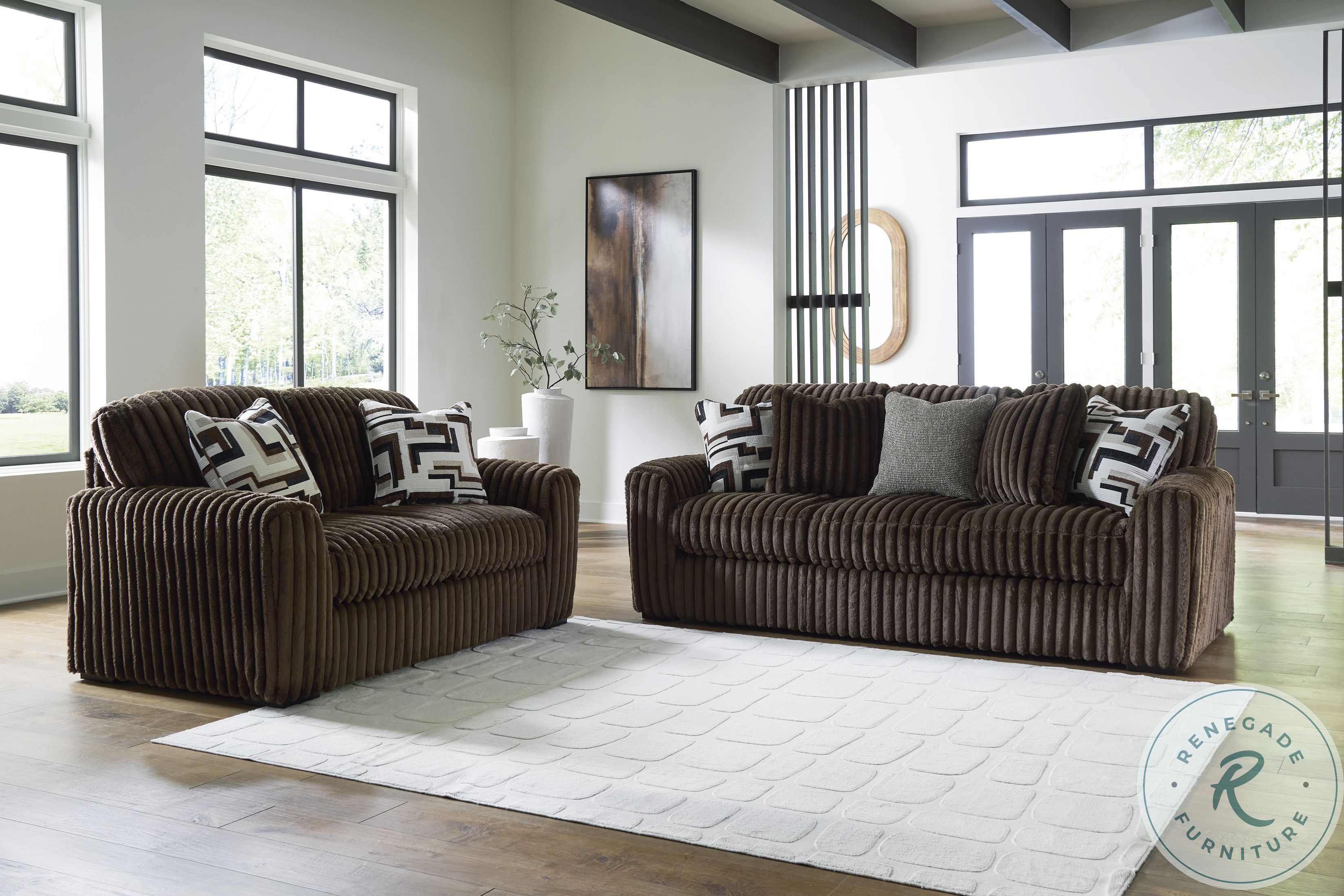 Midnight Madness Chocolate Sofa From Ashley Furniture | Coleman