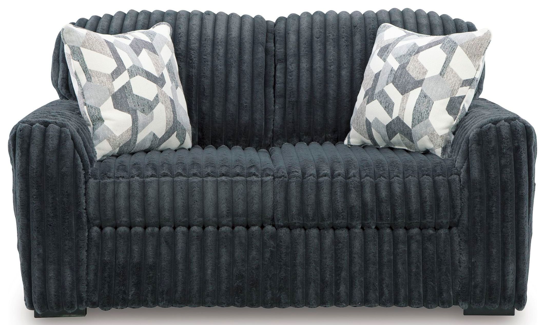 Midnight Madness Gunmetal Loveseat From Ashley Furniture | Coleman